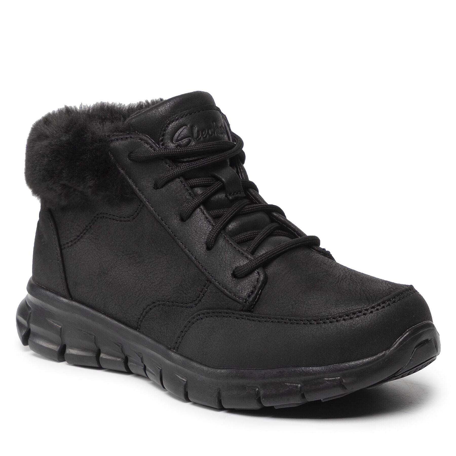 Skechers Škornji Warm Seeker 167258/BBK Črna - Pepit.si