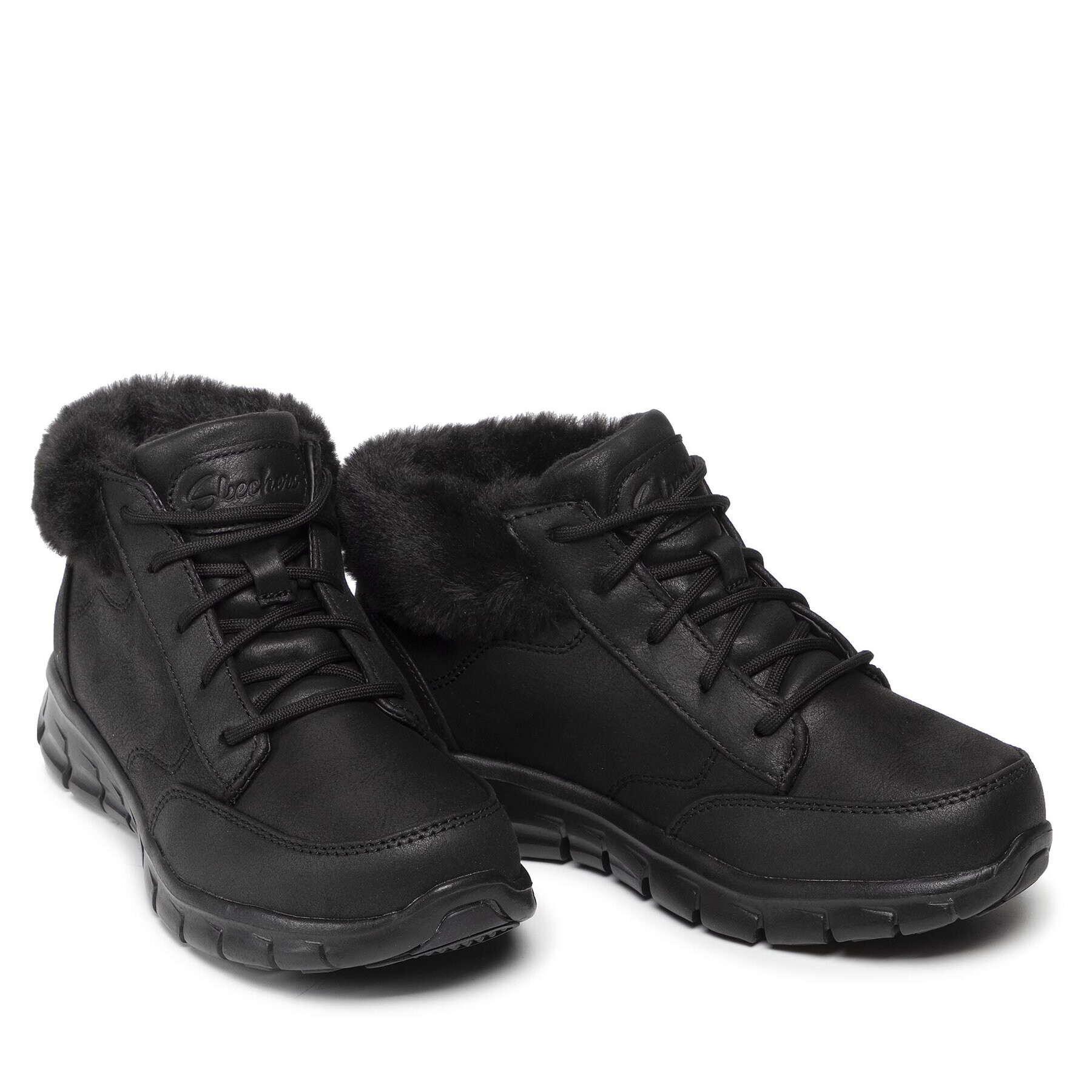 Skechers Škornji Warm Seeker 167258/BBK Črna - Pepit.si