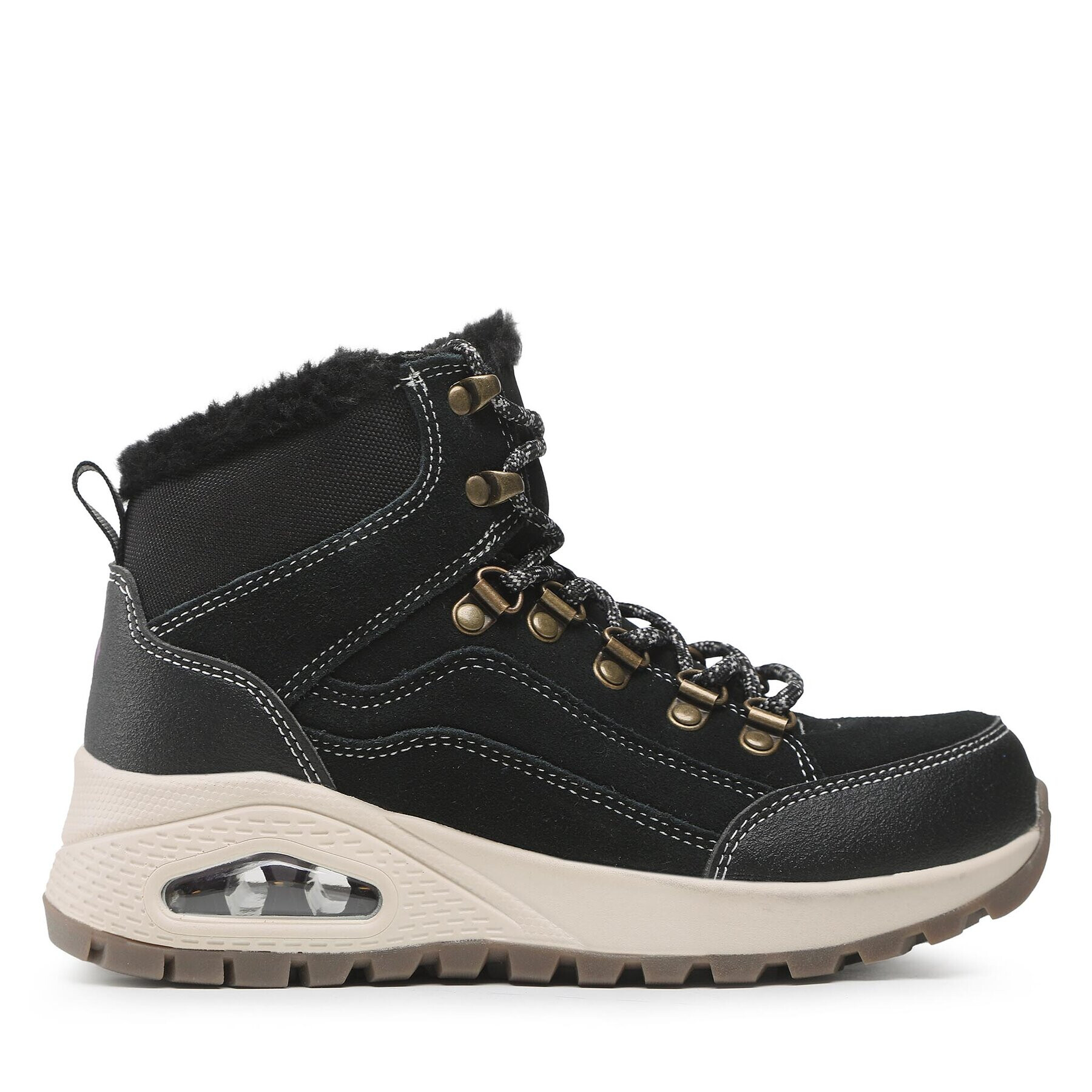 Skechers Pohodni čevlji Uno Winter Feels 155224/BLK Črna - Pepit.si