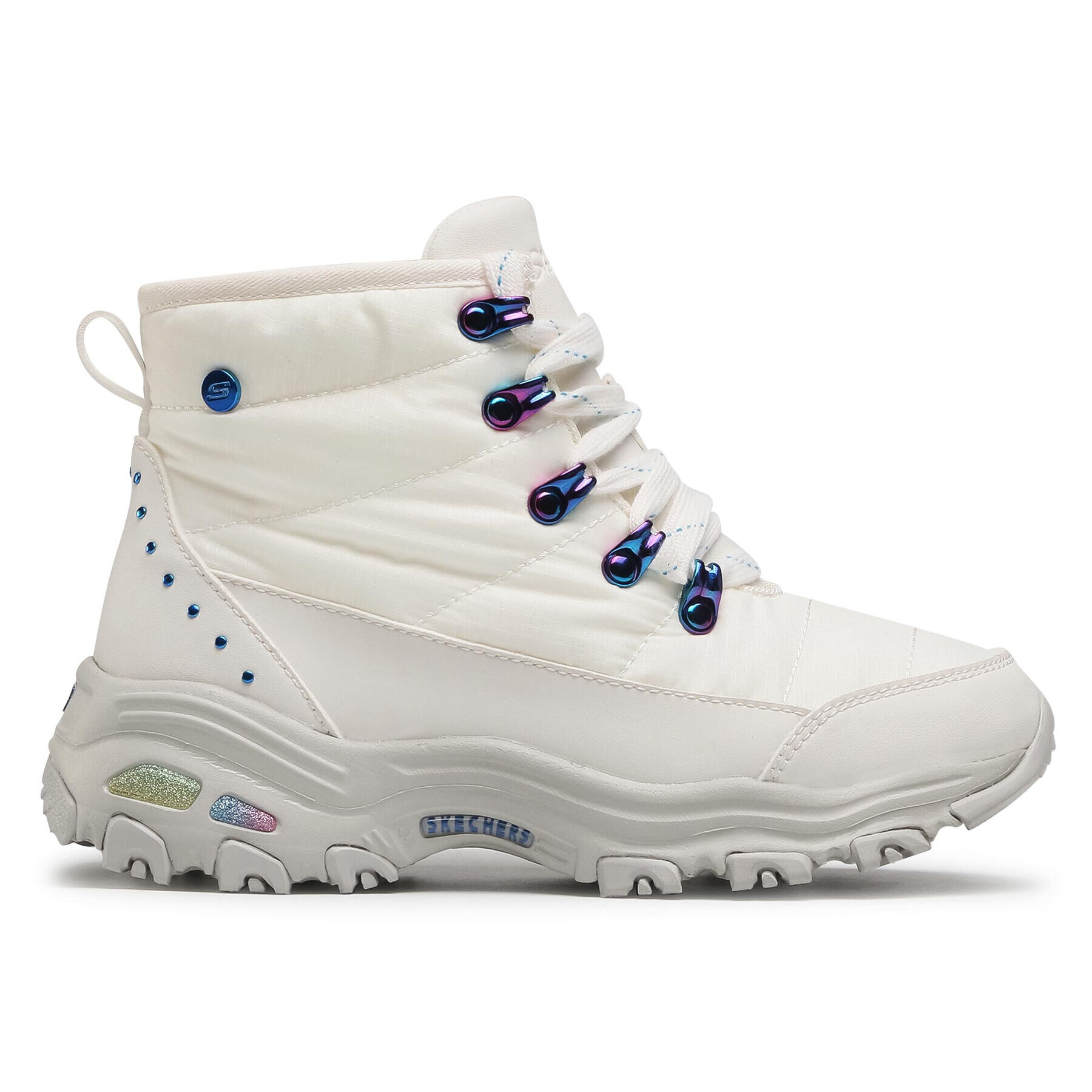 Skechers Škornji za sneg Weekender Puffer 167088/WMLT Bela - Pepit.si