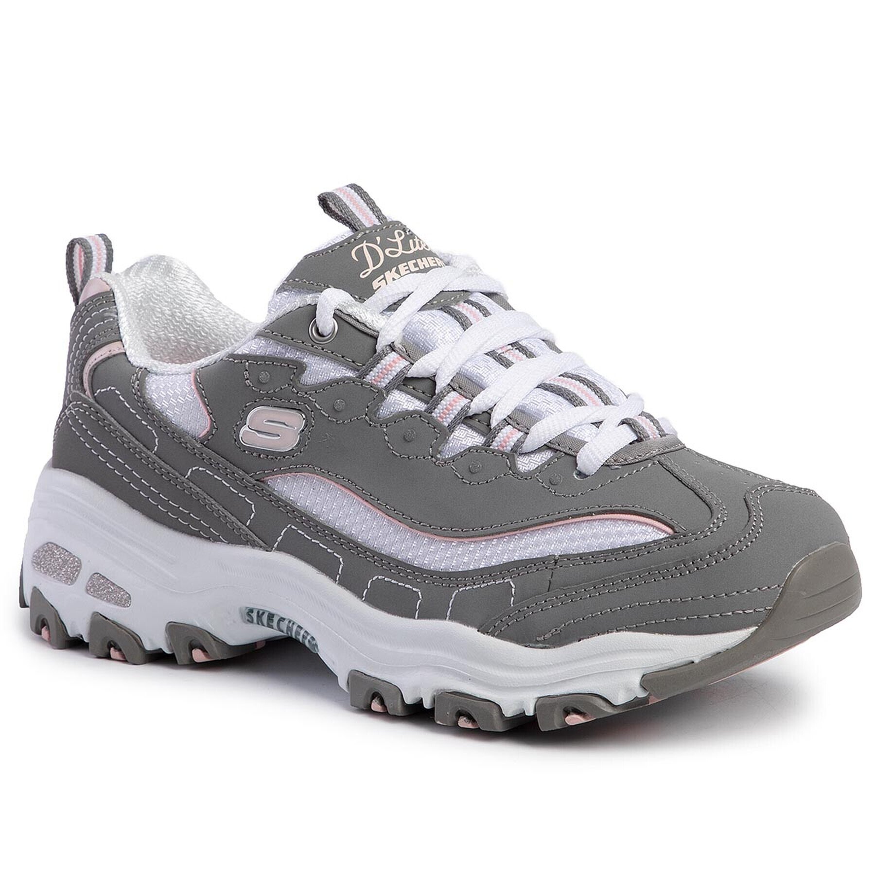 Skechers Superge D'lites Biggest Fan 11930/GYW Siva - Pepit.si