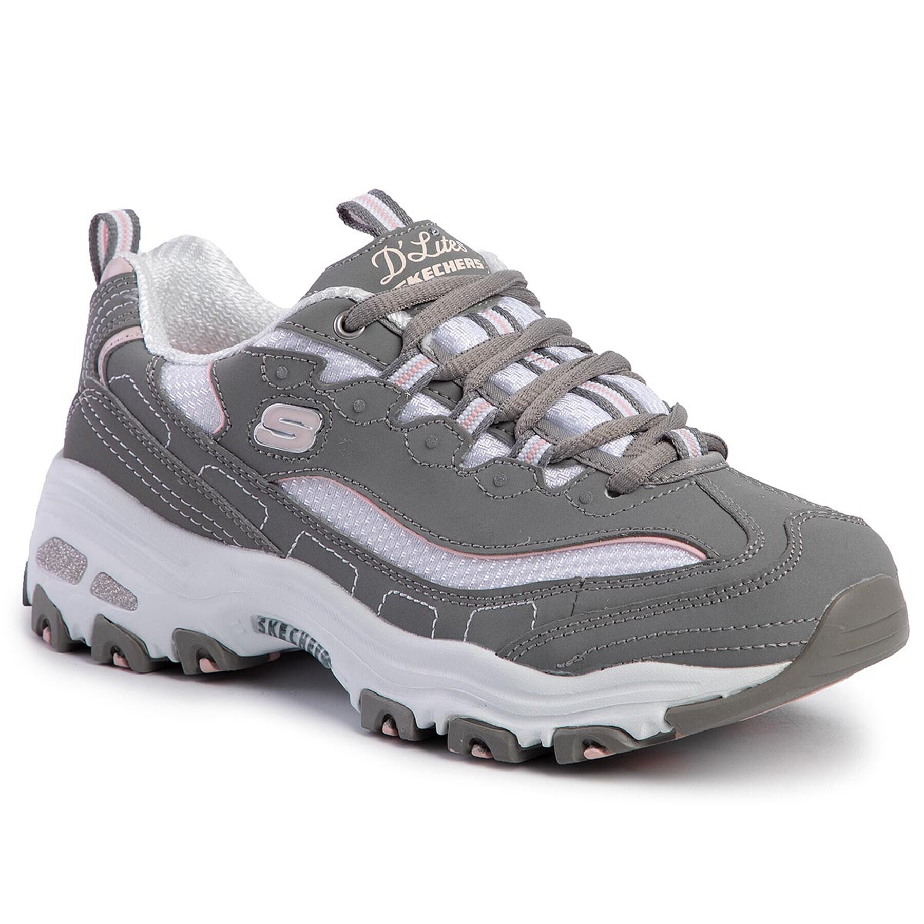 Skechers Superge D'lites Biggest Fan 11930/GYW Siva - Pepit.si