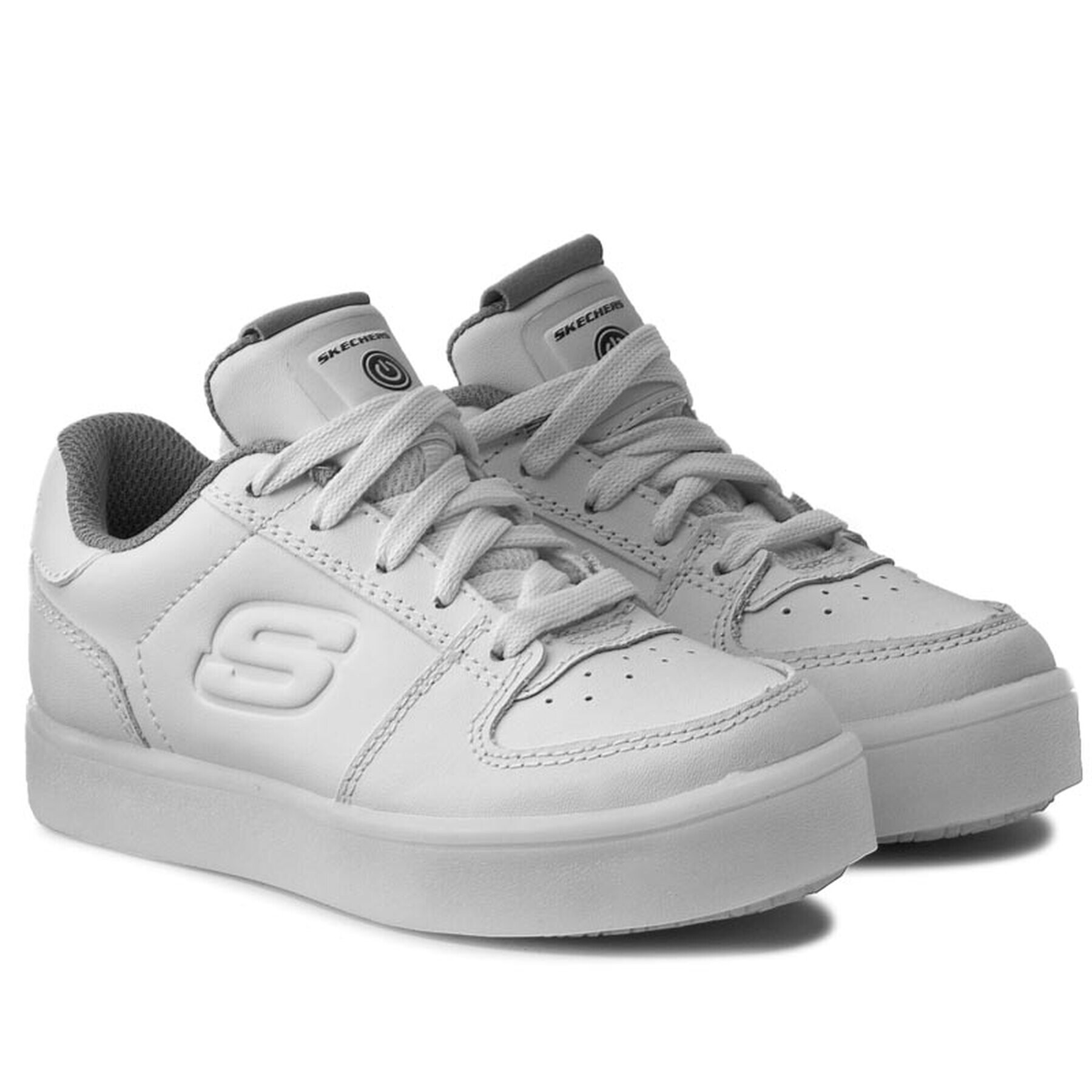 Skechers Superge Energy Lights 90601L/WHT Bela - Pepit.si