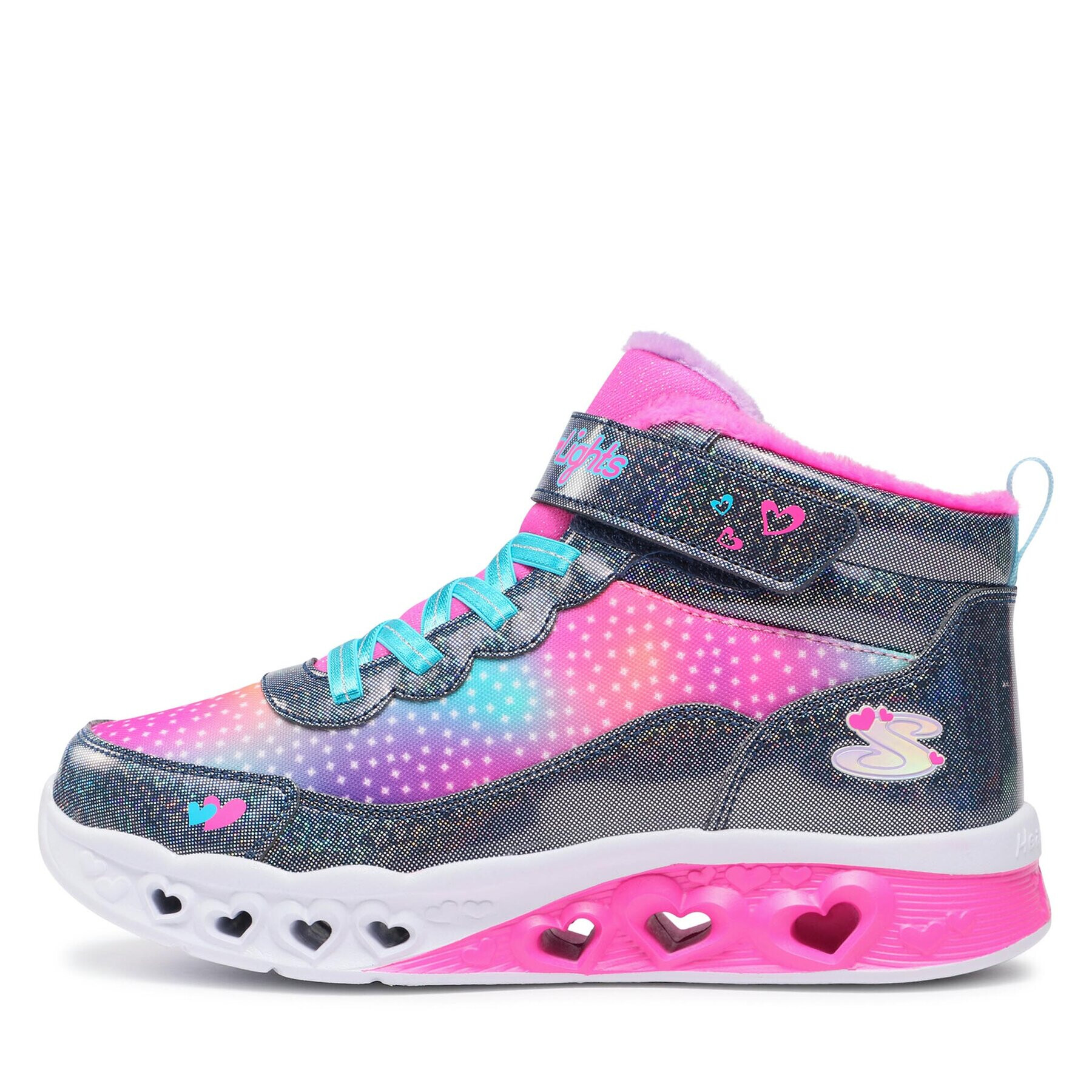 Skechers Superge Flutter Heart Lights Simple Amor 302677L/NVMT Modra - Pepit.si