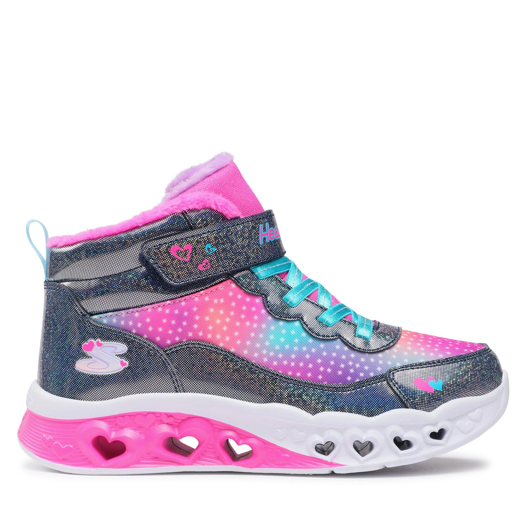 Skechers Superge Flutter Heart Lights Simple Amor 302677L/NVMT Modra - Pepit.si