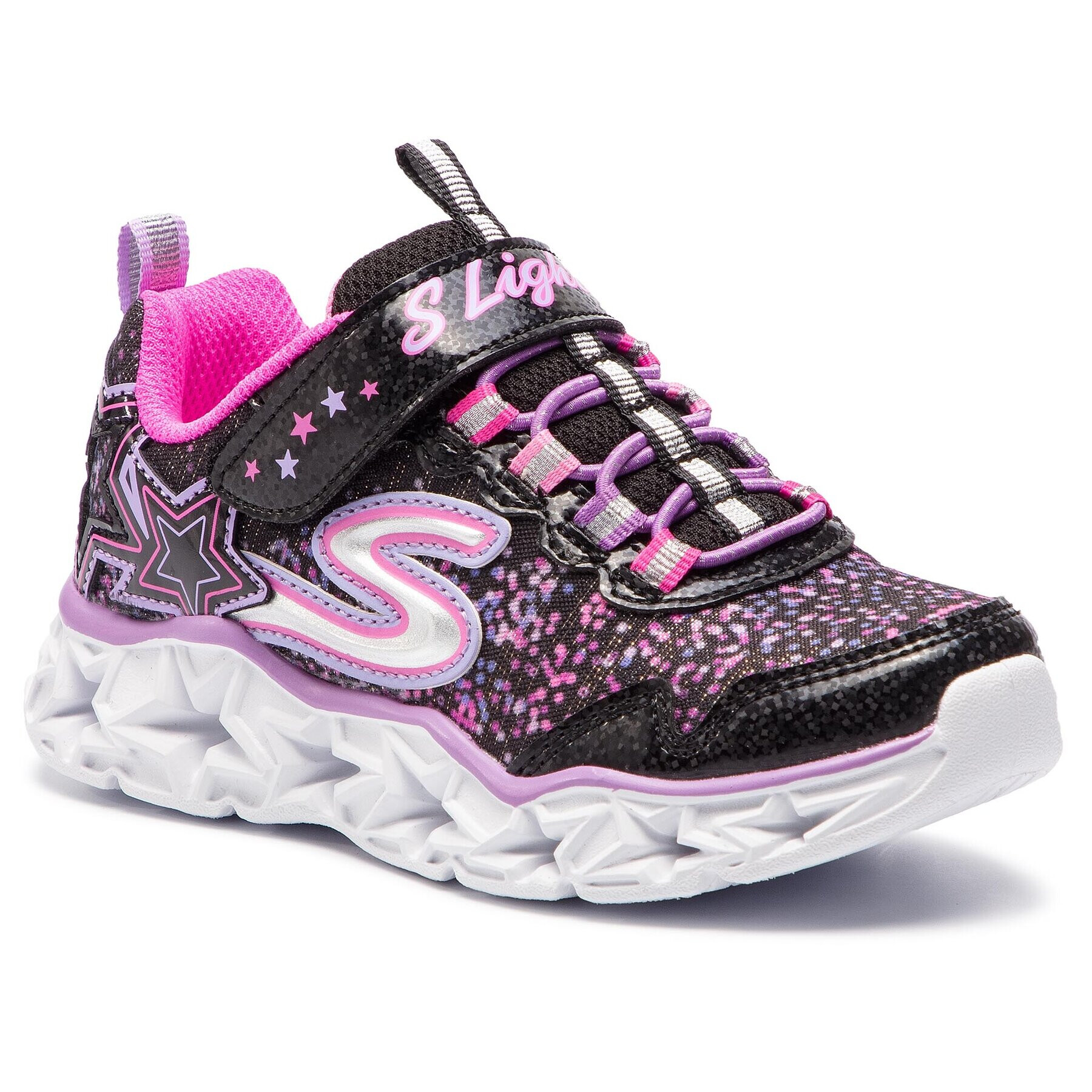 Skechers Superge Galaxy Lights 10920L/BKMT Črna - Pepit.si