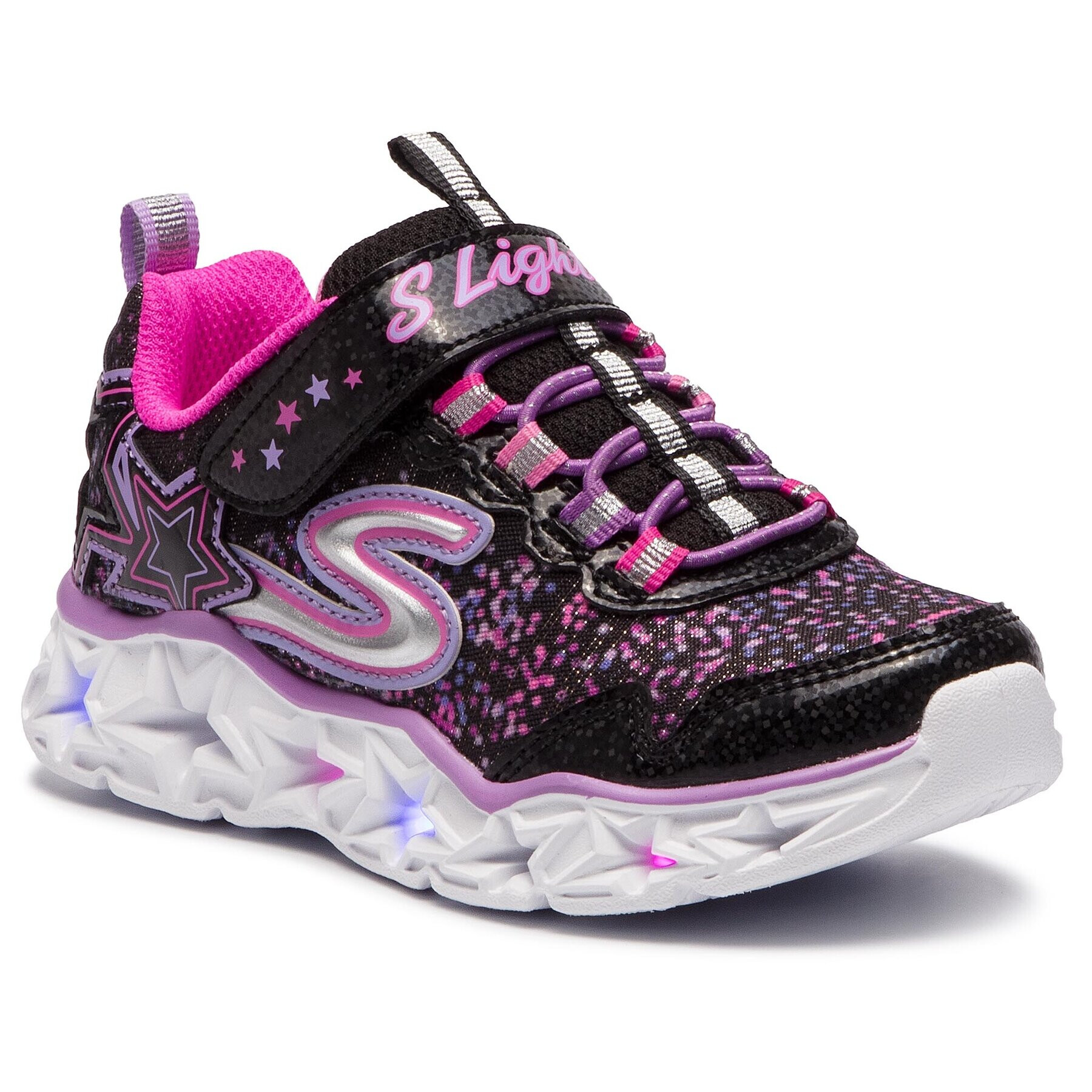 Skechers Superge Galaxy Lights 10920L/BKMT Črna - Pepit.si