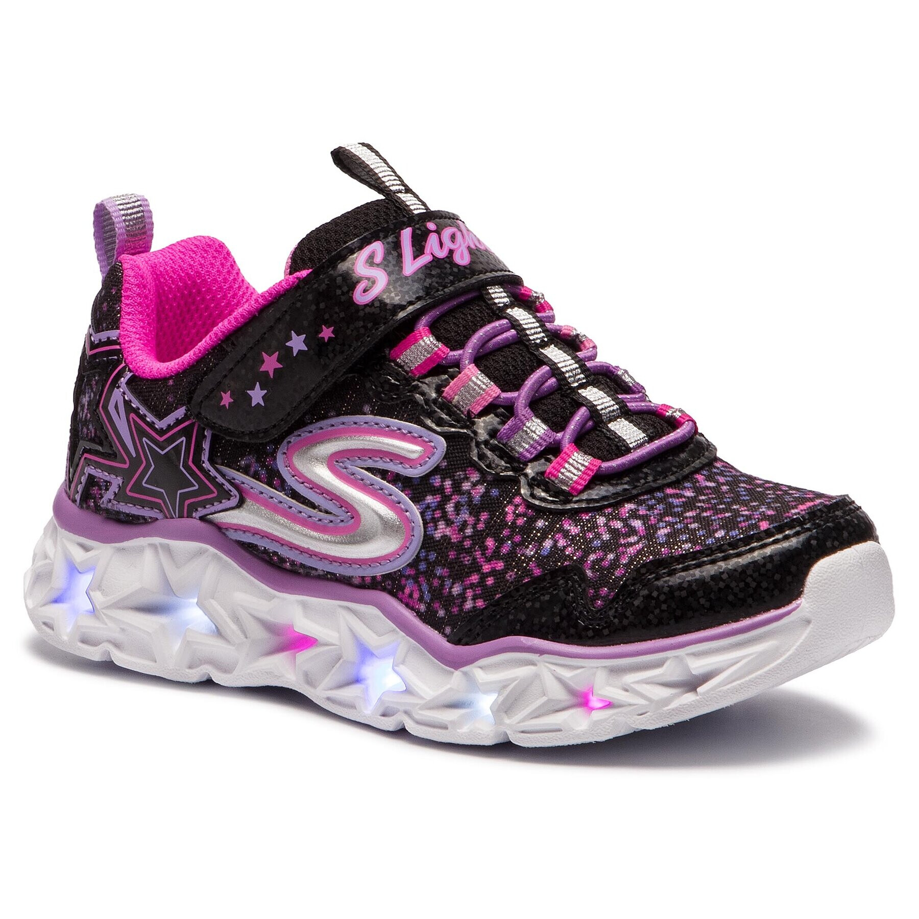 Skechers Superge Galaxy Lights 10920L/BKMT Črna - Pepit.si