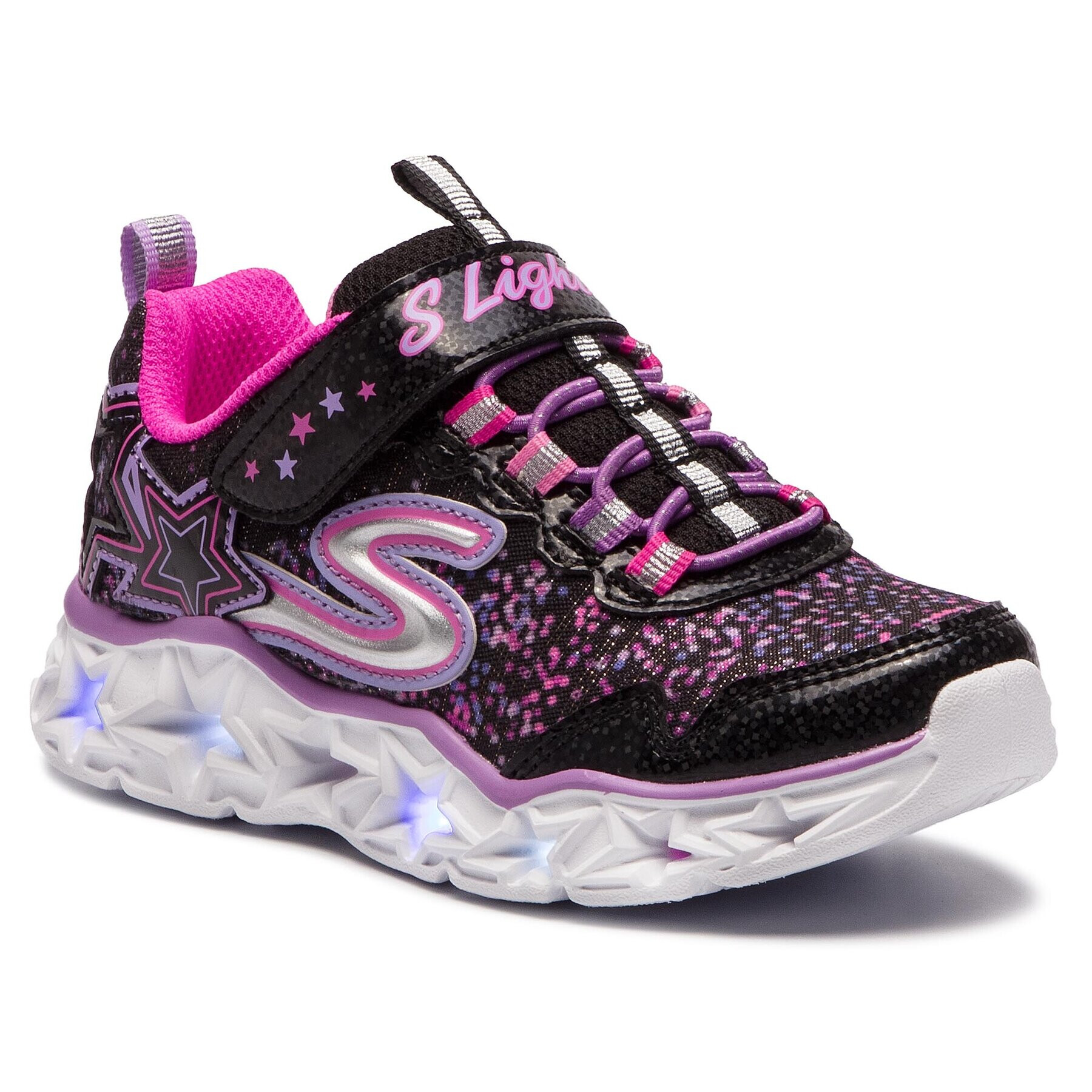 Skechers Superge Galaxy Lights 10920L/BKMT Črna - Pepit.si