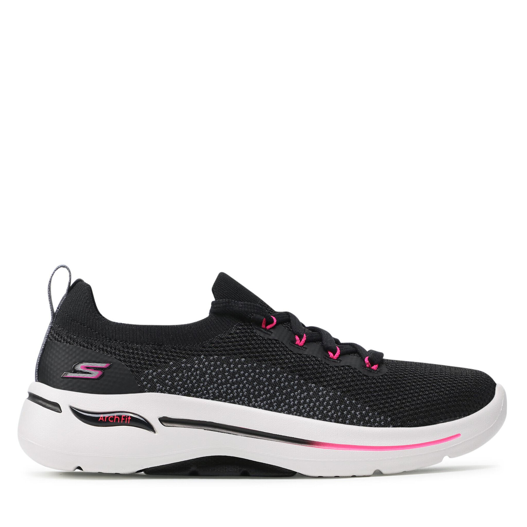 Skechers Superge Go Walk Arch Fit 124863/BKHP Črna - Pepit.si