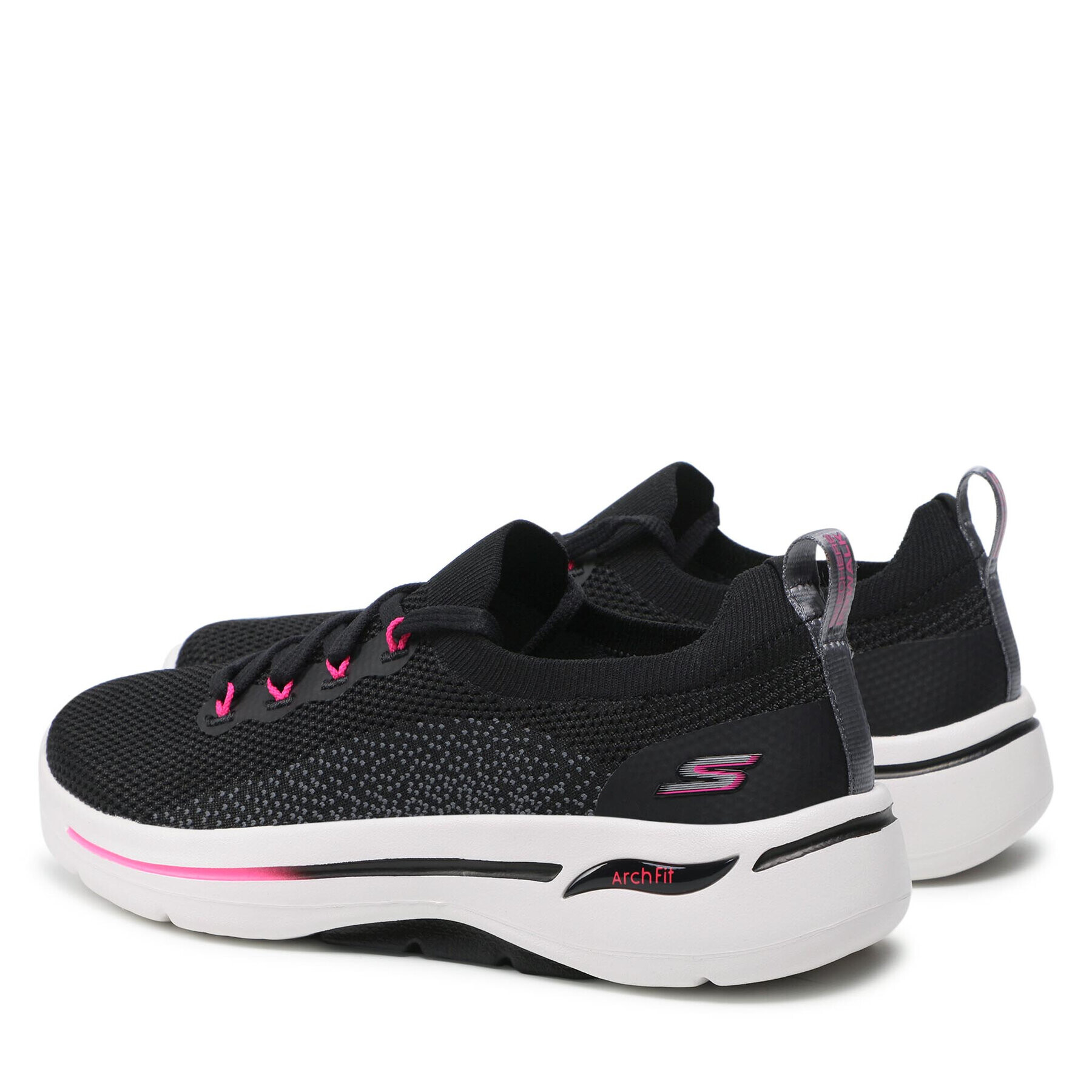 Skechers Superge Go Walk Arch Fit 124863/BKHP Črna - Pepit.si