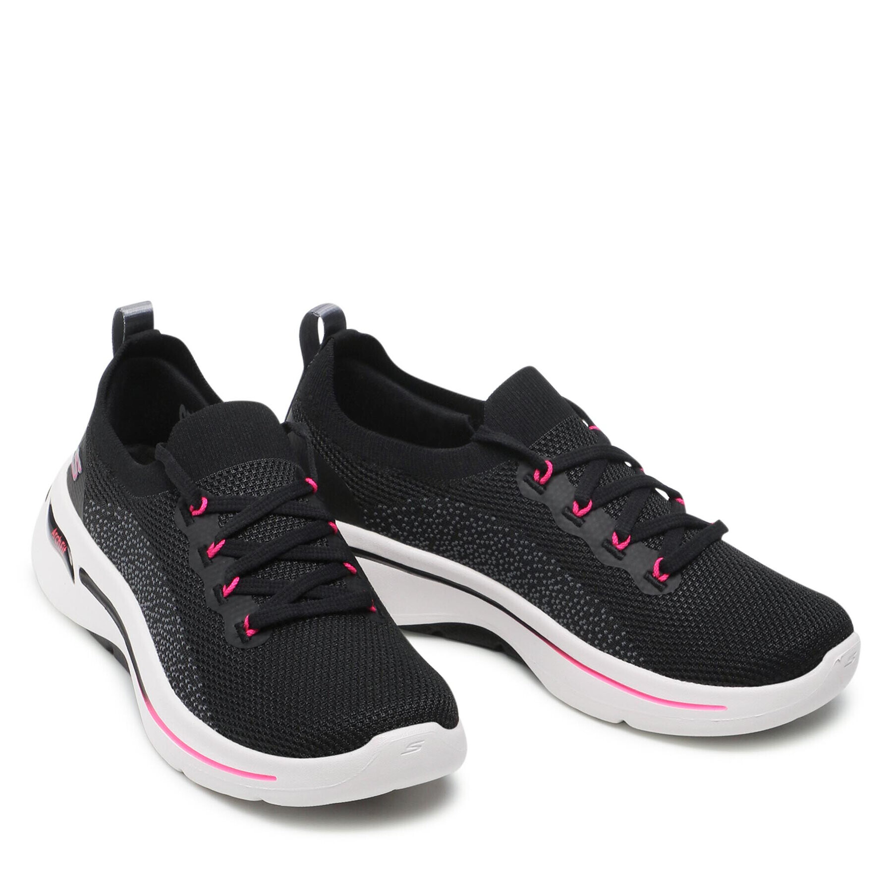 Skechers Superge Go Walk Arch Fit 124863/BKHP Črna - Pepit.si