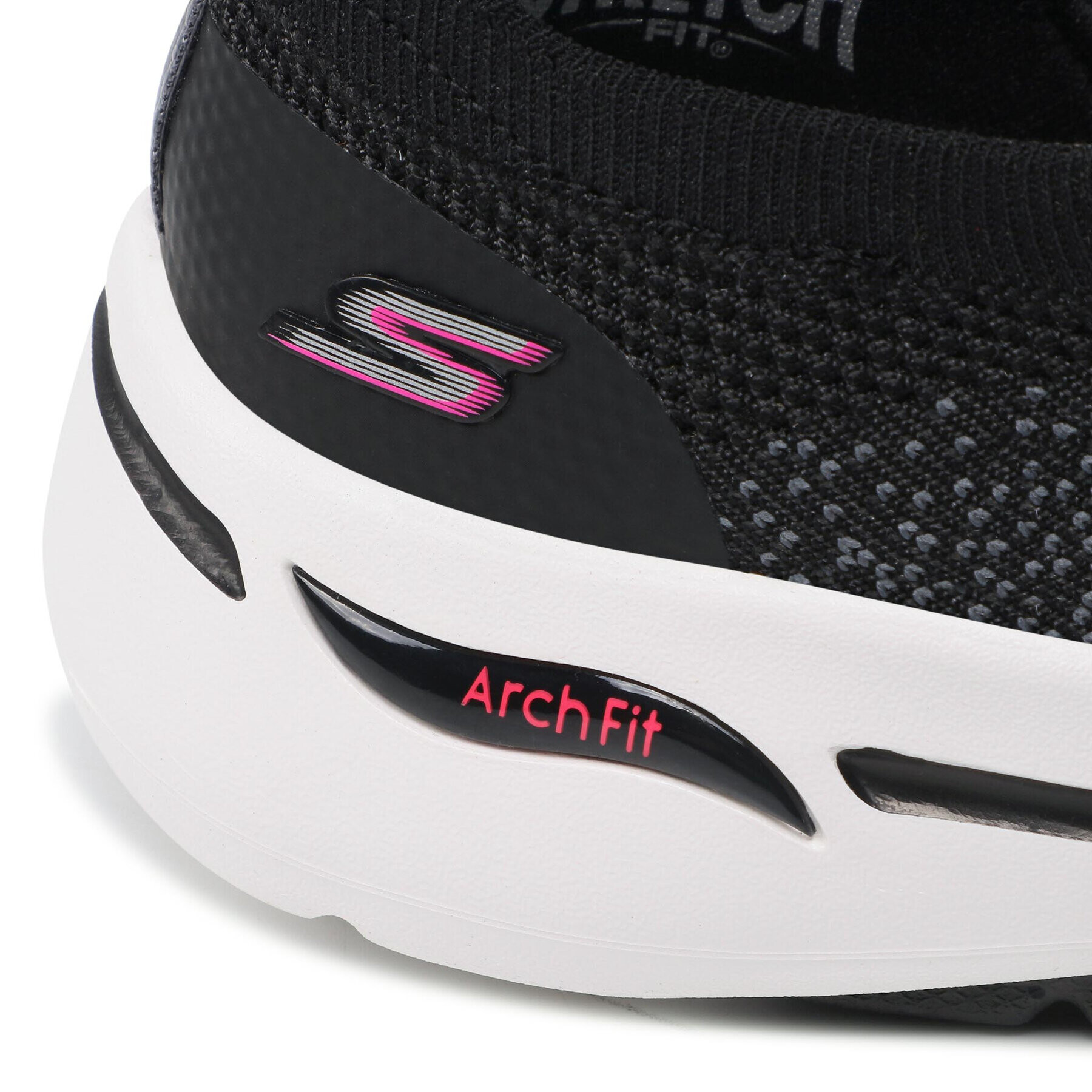 Skechers Superge Go Walk Arch Fit 124863/BKHP Črna - Pepit.si