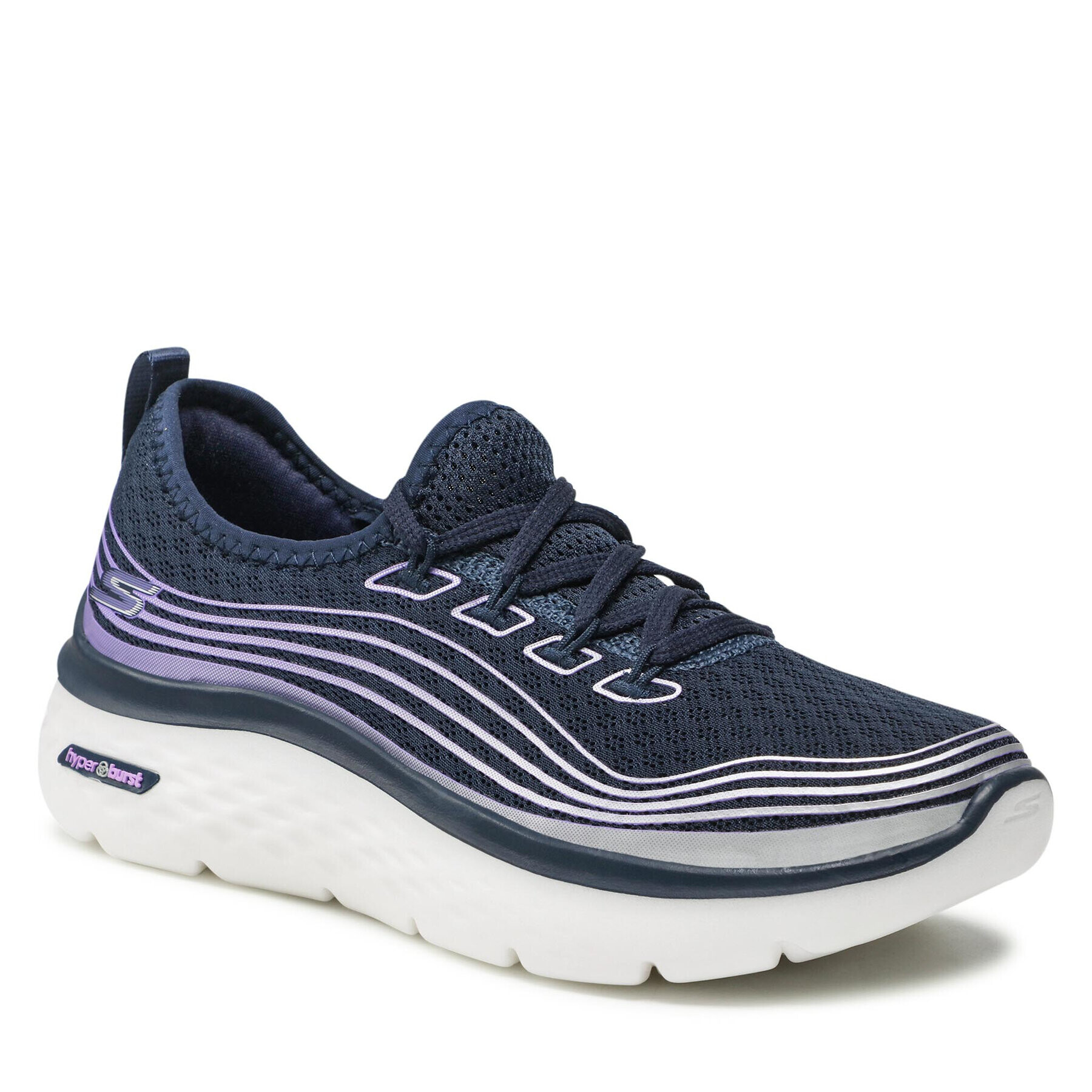 Skechers Superge Go Walk Hyper Burst 124599/NVLV Mornarsko modra - Pepit.si