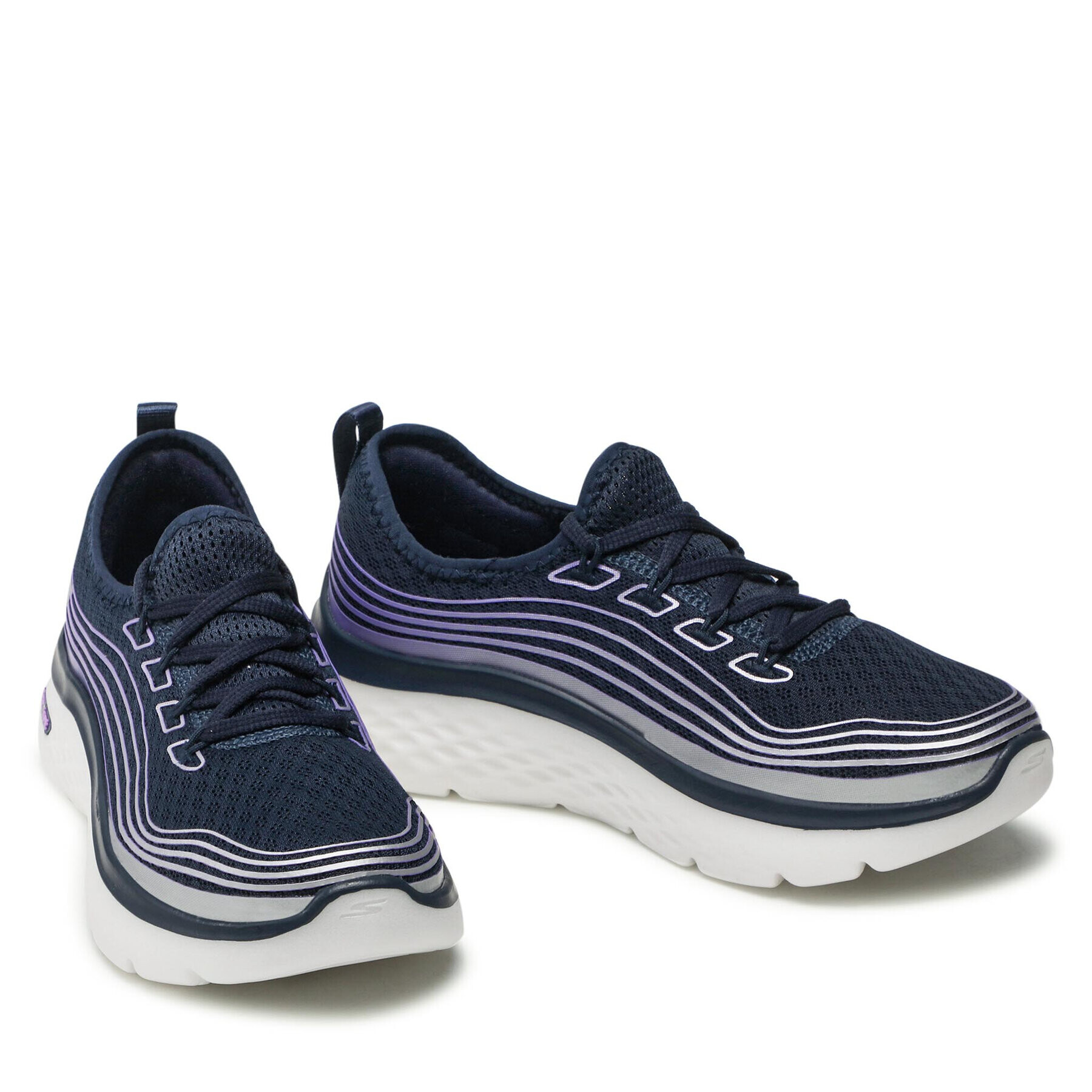 Skechers Superge Go Walk Hyper Burst 124599/NVLV Mornarsko modra - Pepit.si