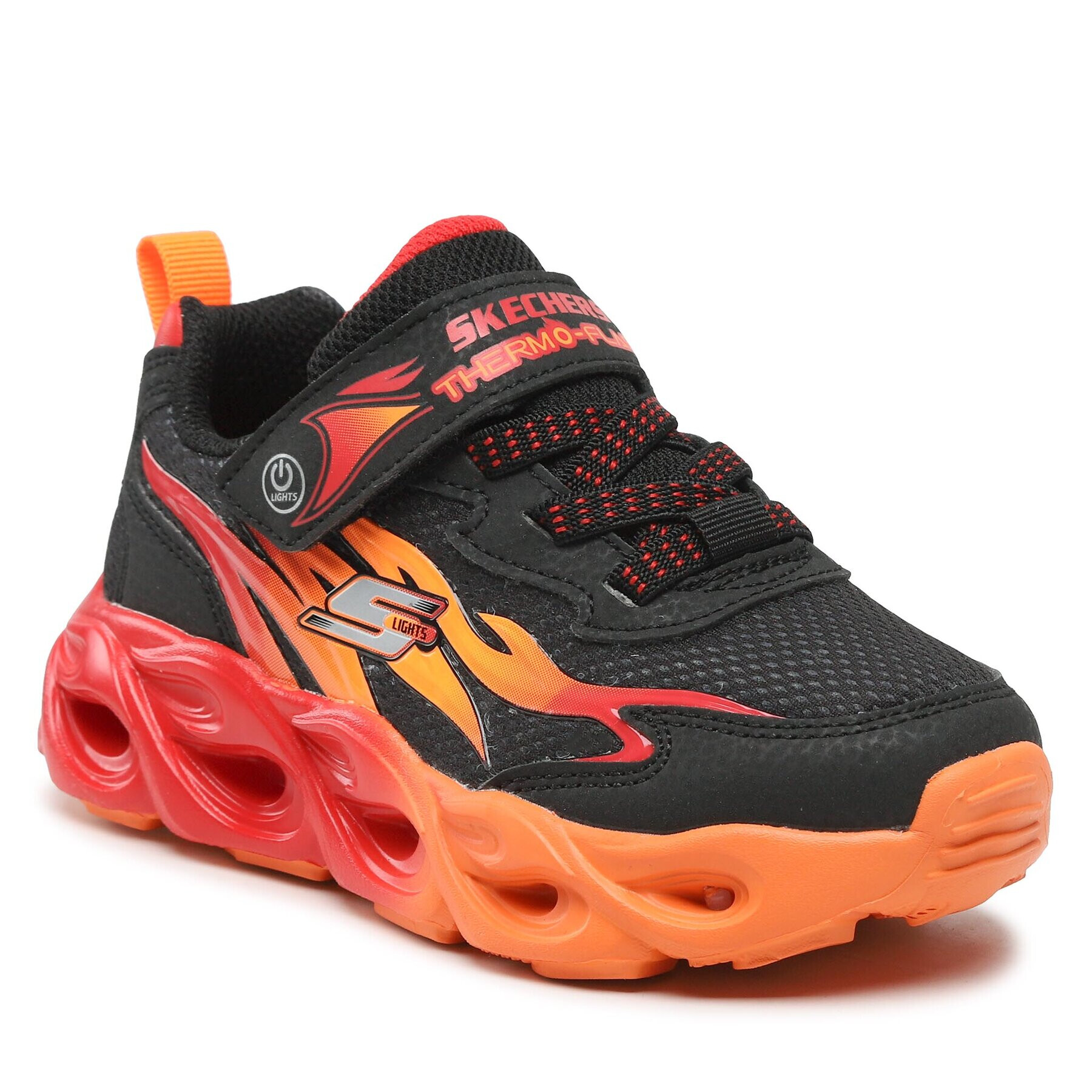 Skechers Superge Heat Flux 400103L/BKRD Črna - Pepit.si