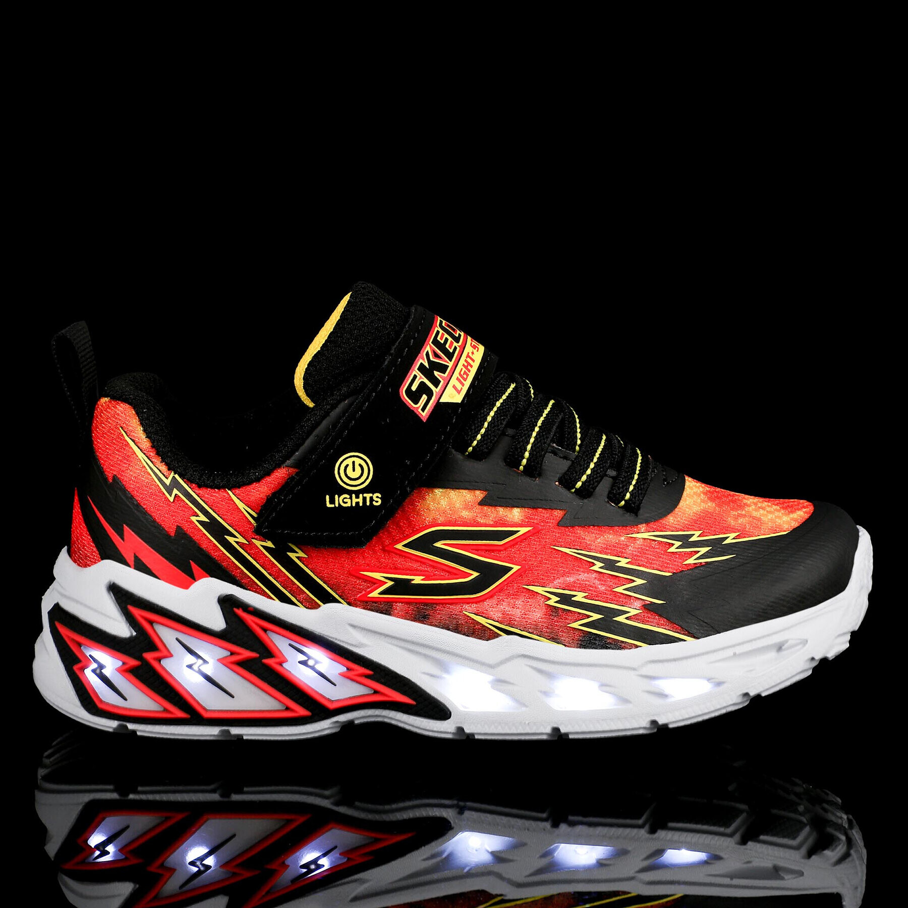 Skechers Superge Light Storm 2.0 400150L/BKRD Črna - Pepit.si