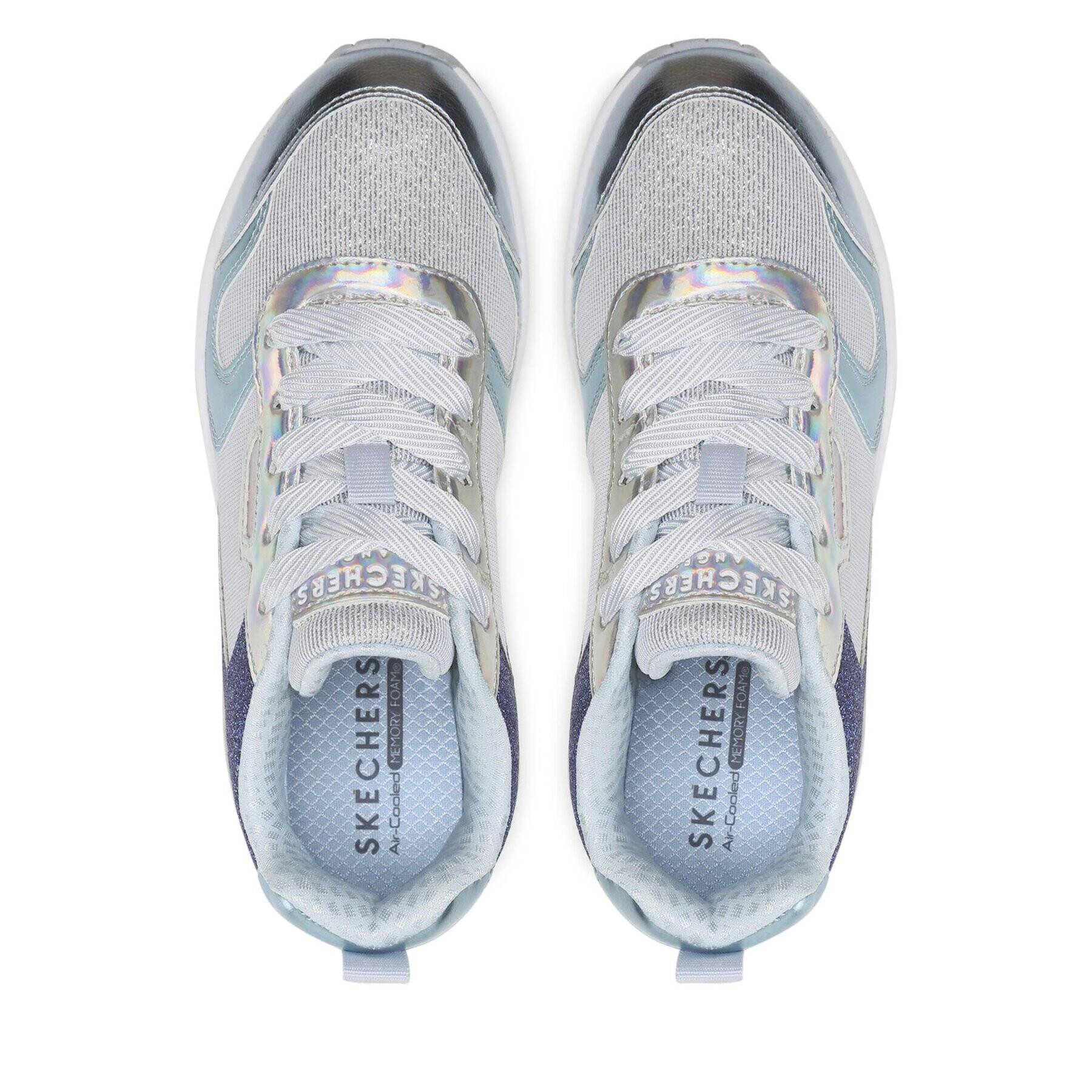 Skechers Superge Metallic Remix 310513L/LBMT Srebrna - Pepit.si