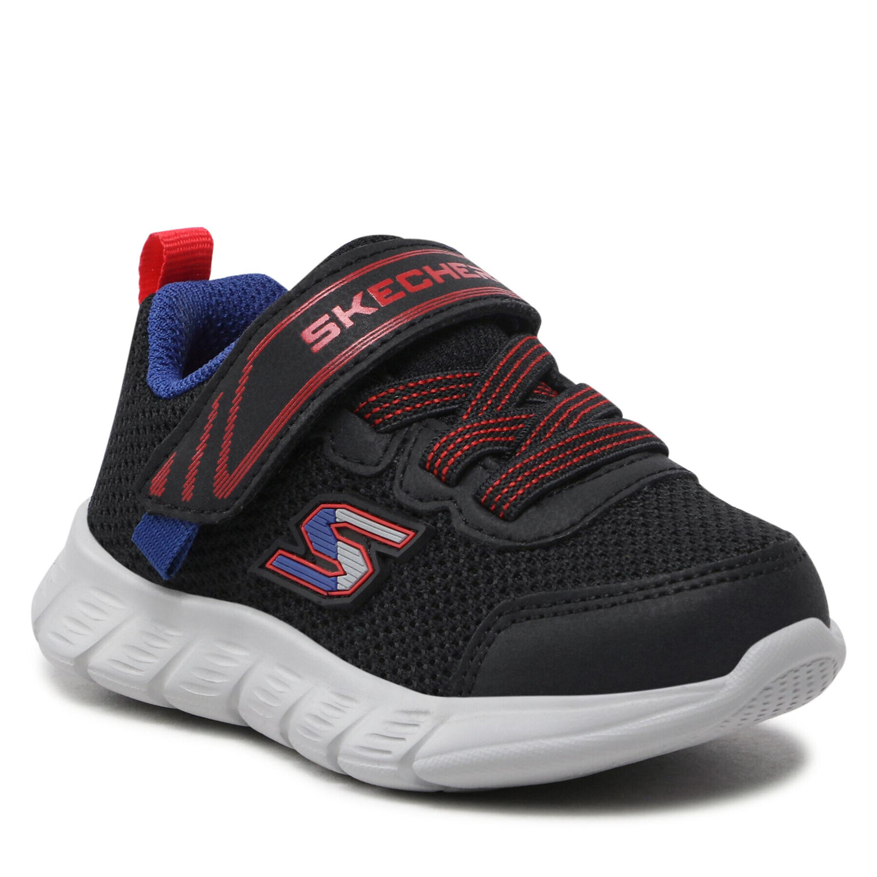 Skechers Superge Mini Trainer 407305N/BKRB Črna - Pepit.si