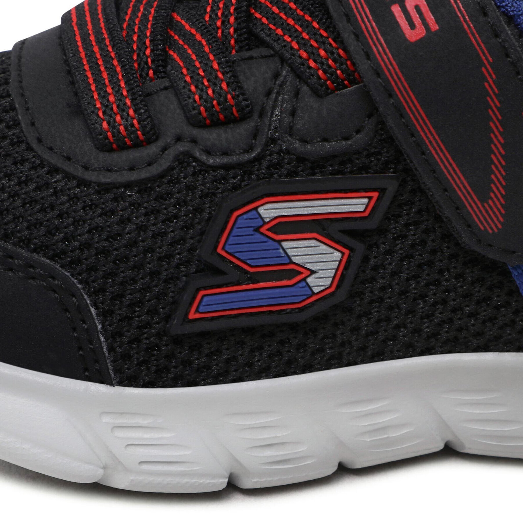 Skechers Superge Mini Trainer 407305N/BKRB Črna - Pepit.si