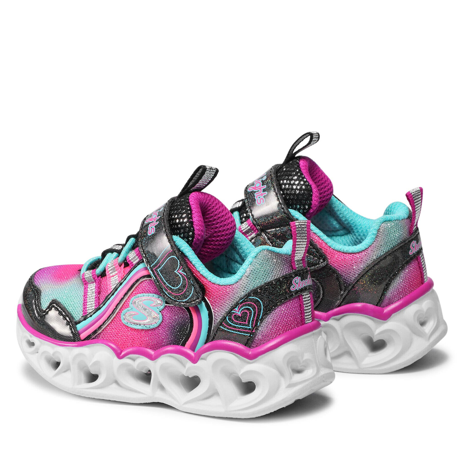 Skechers Superge Rainbow Lux 302308N/BKMT Roza - Pepit.si