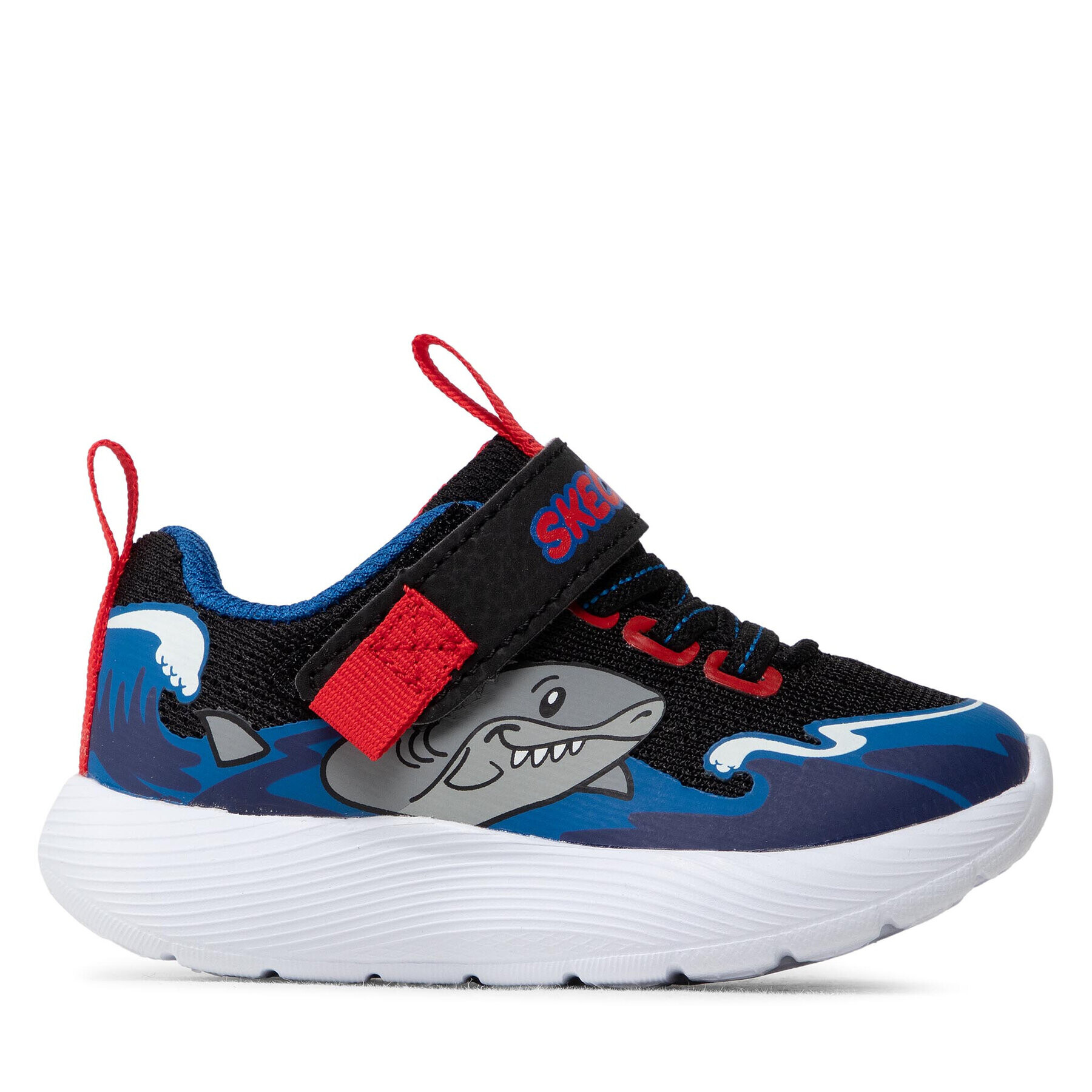 Skechers Superge Shark Wave 407233N/BKBL Črna - Pepit.si