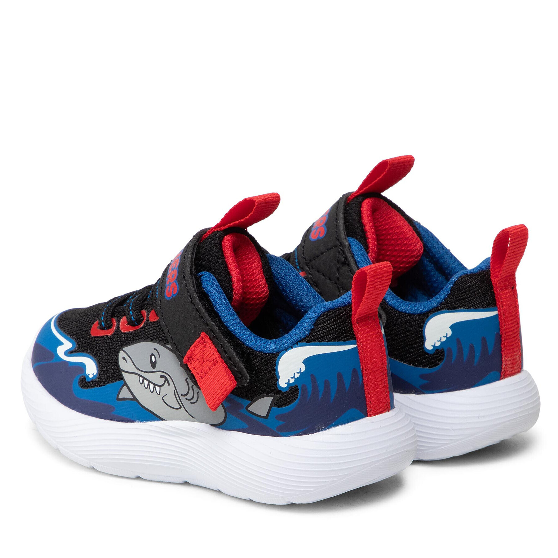 Skechers Superge Shark Wave 407233N/BKBL Črna - Pepit.si