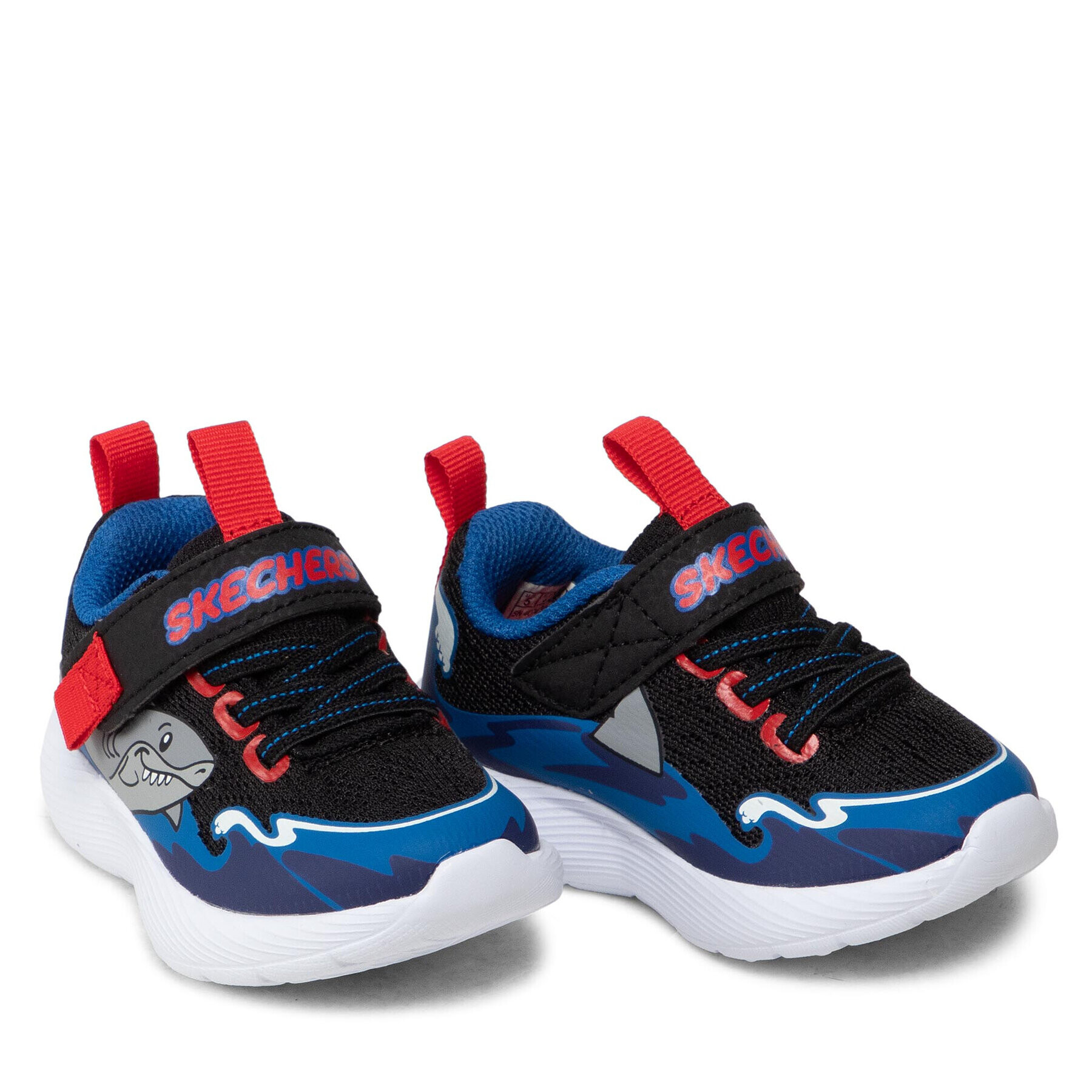 Skechers Superge Shark Wave 407233N/BKBL Črna - Pepit.si