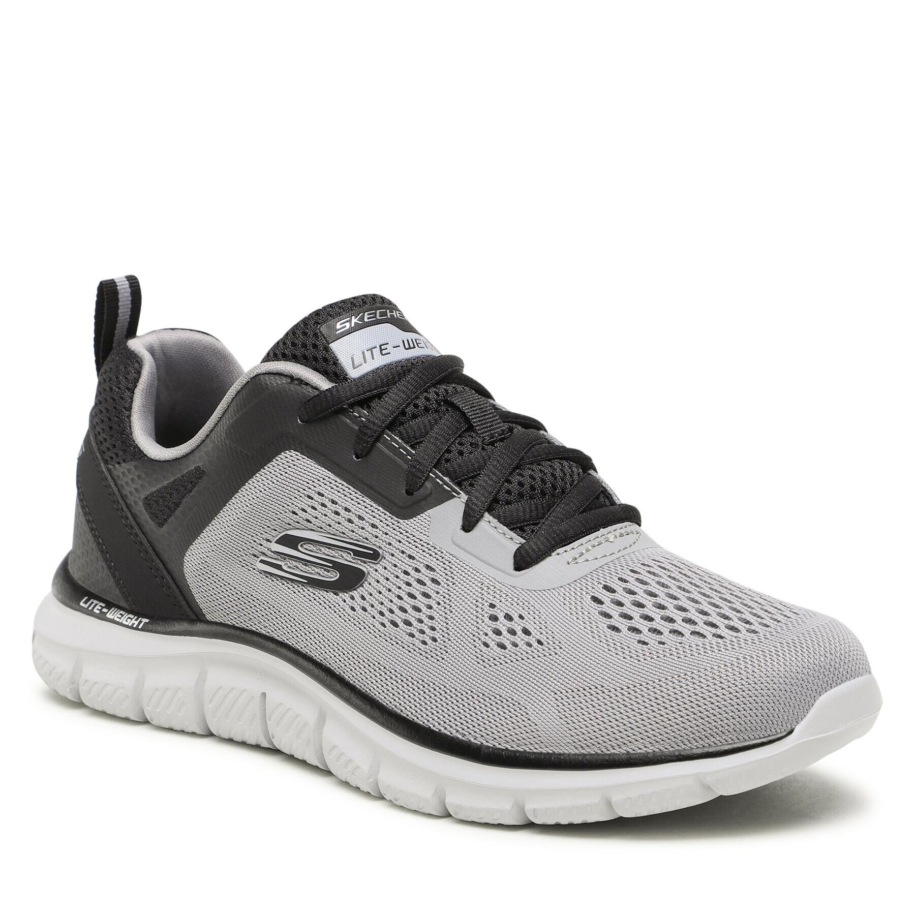 Skechers Superge Track Broader 232698/GYBK Siva - Pepit.si