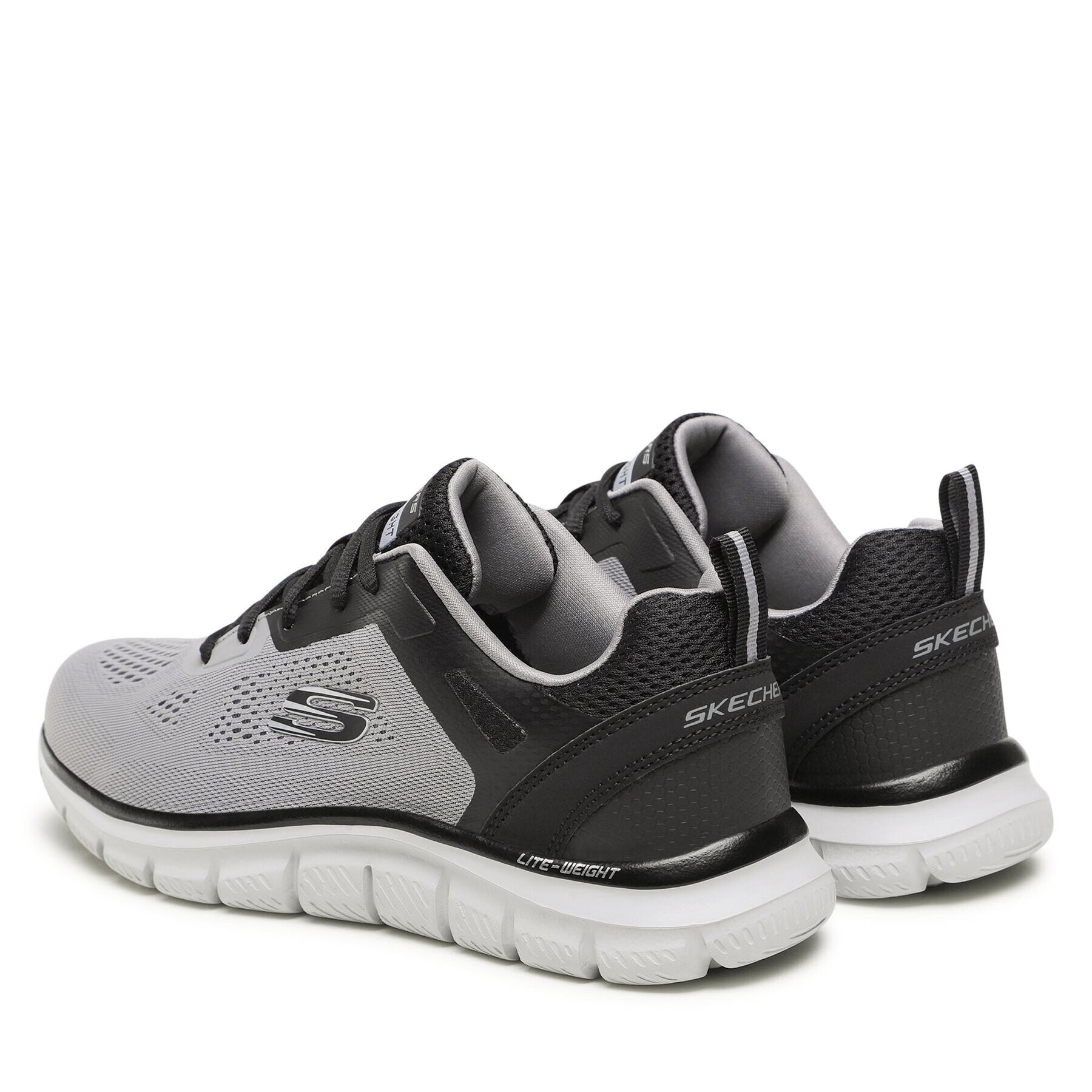 Skechers Superge Track Broader 232698/GYBK Siva - Pepit.si