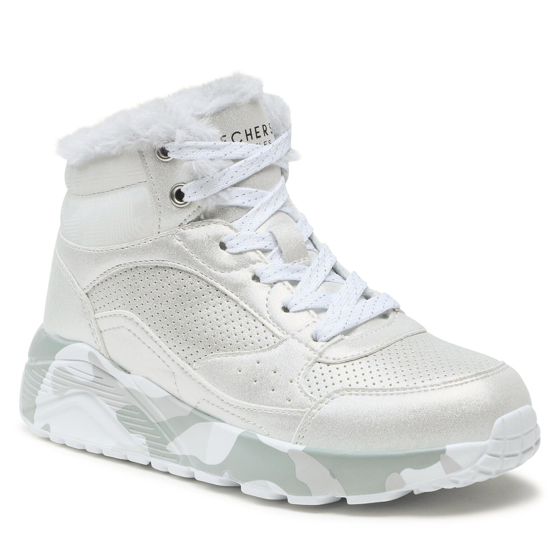 Skechers Superge Uno Lite Camo Dazzle 310485L/SLGY Srebrna - Pepit.si