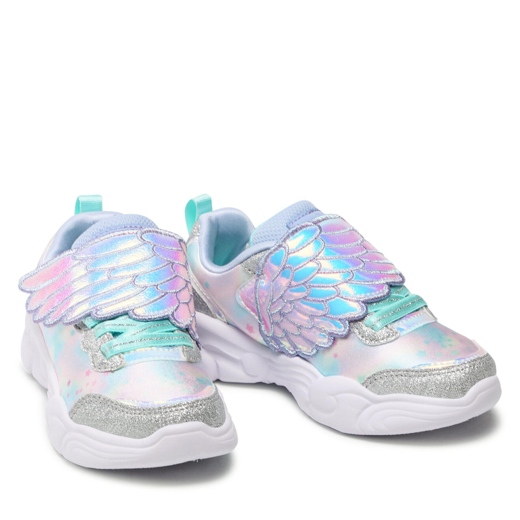 Skechers Superge Wing Dazzle 302209L/SMLT Srebrna - Pepit.si