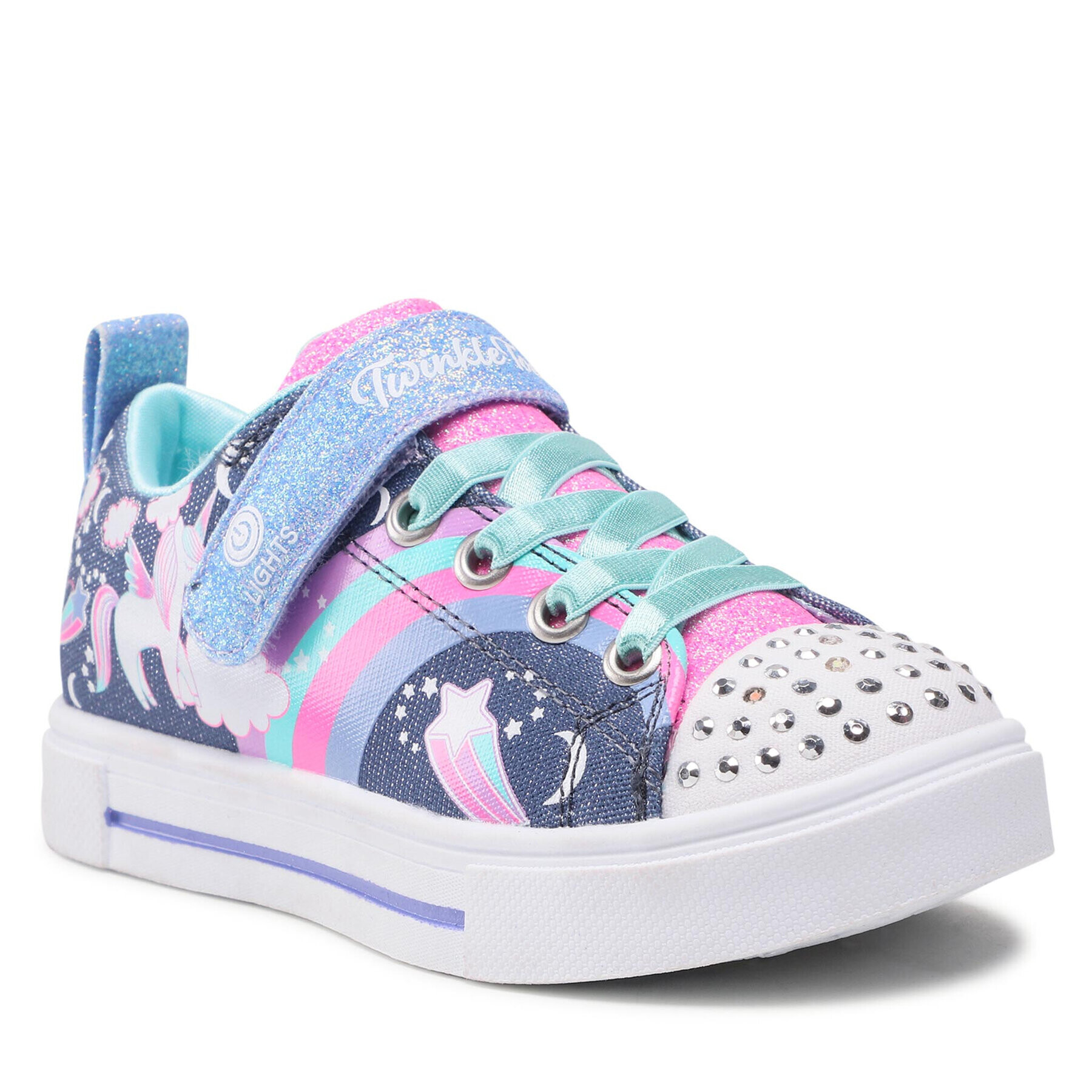 Skechers Tenis superge Unicorn Charmed 314789L/NVMT Mornarsko modra - Pepit.si