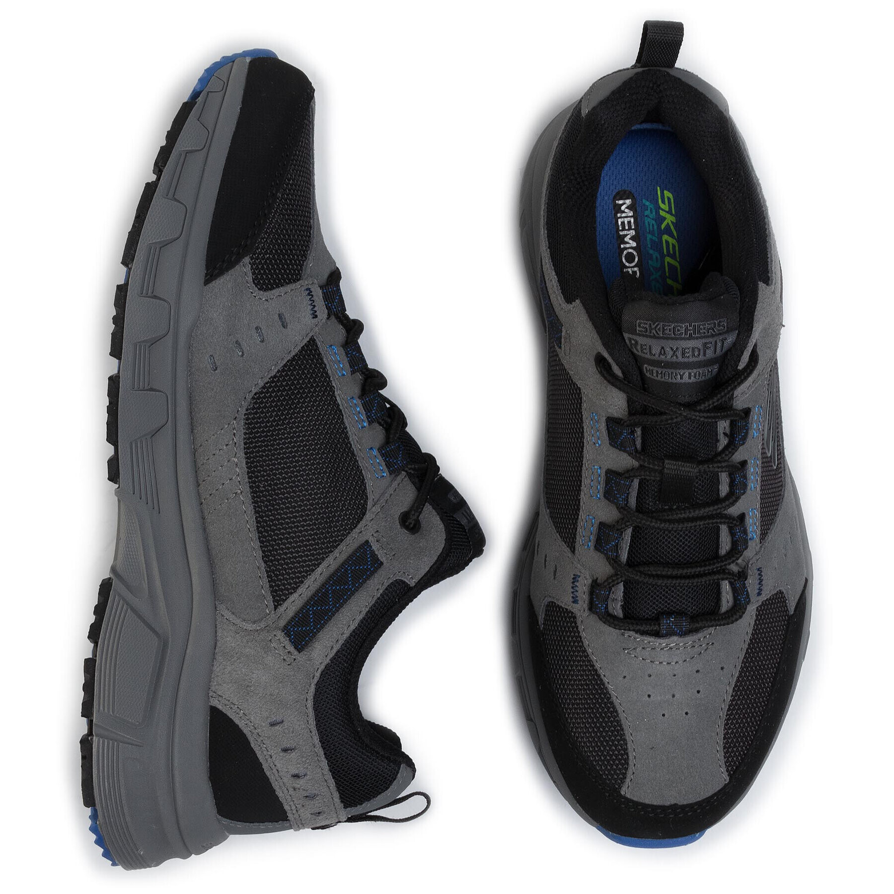 Skechers Trekking čevlji Oak Canyon 51893/CCBK Siva - Pepit.si