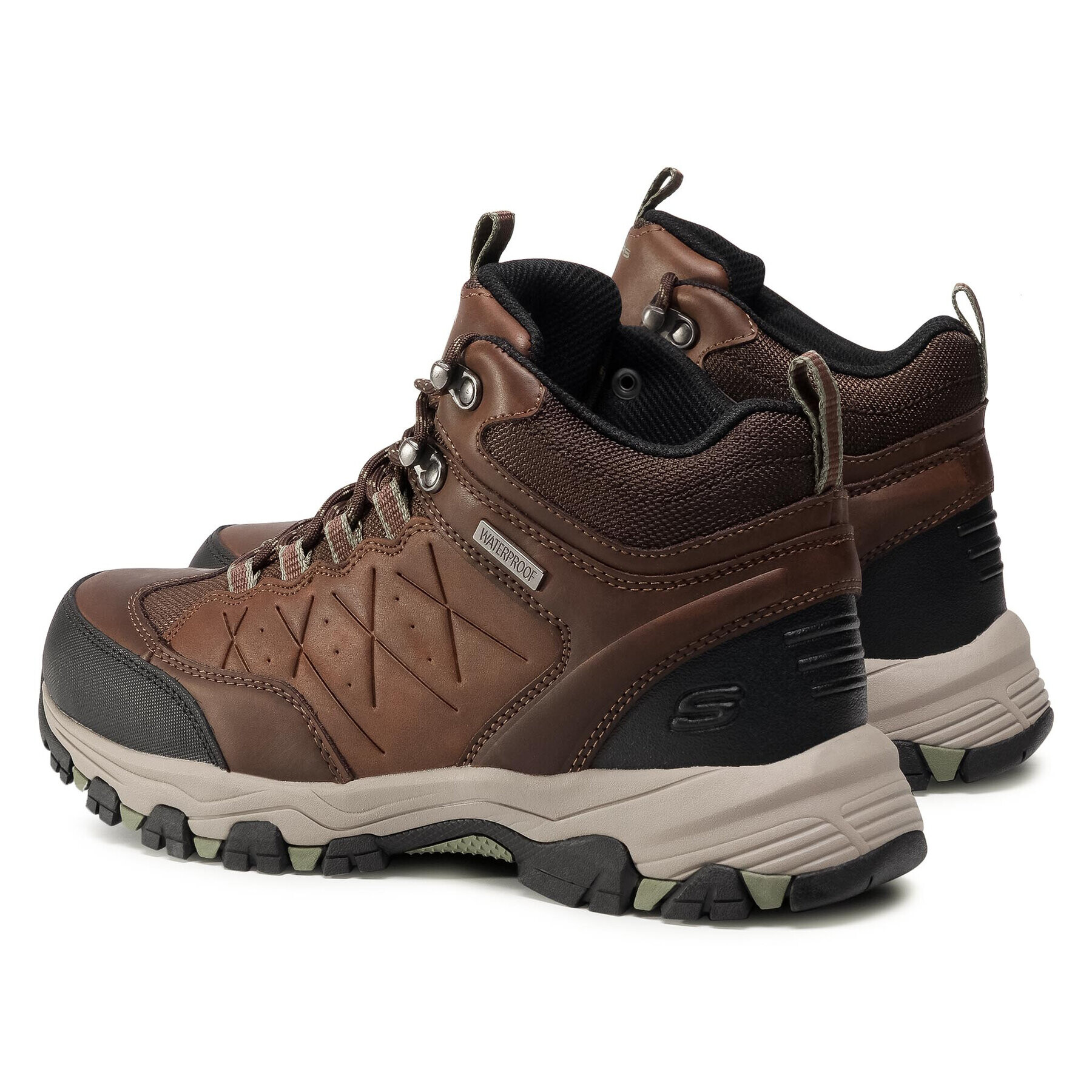 Skechers Trekking čevlji Telago 66283/LTBR Rjava - Pepit.si