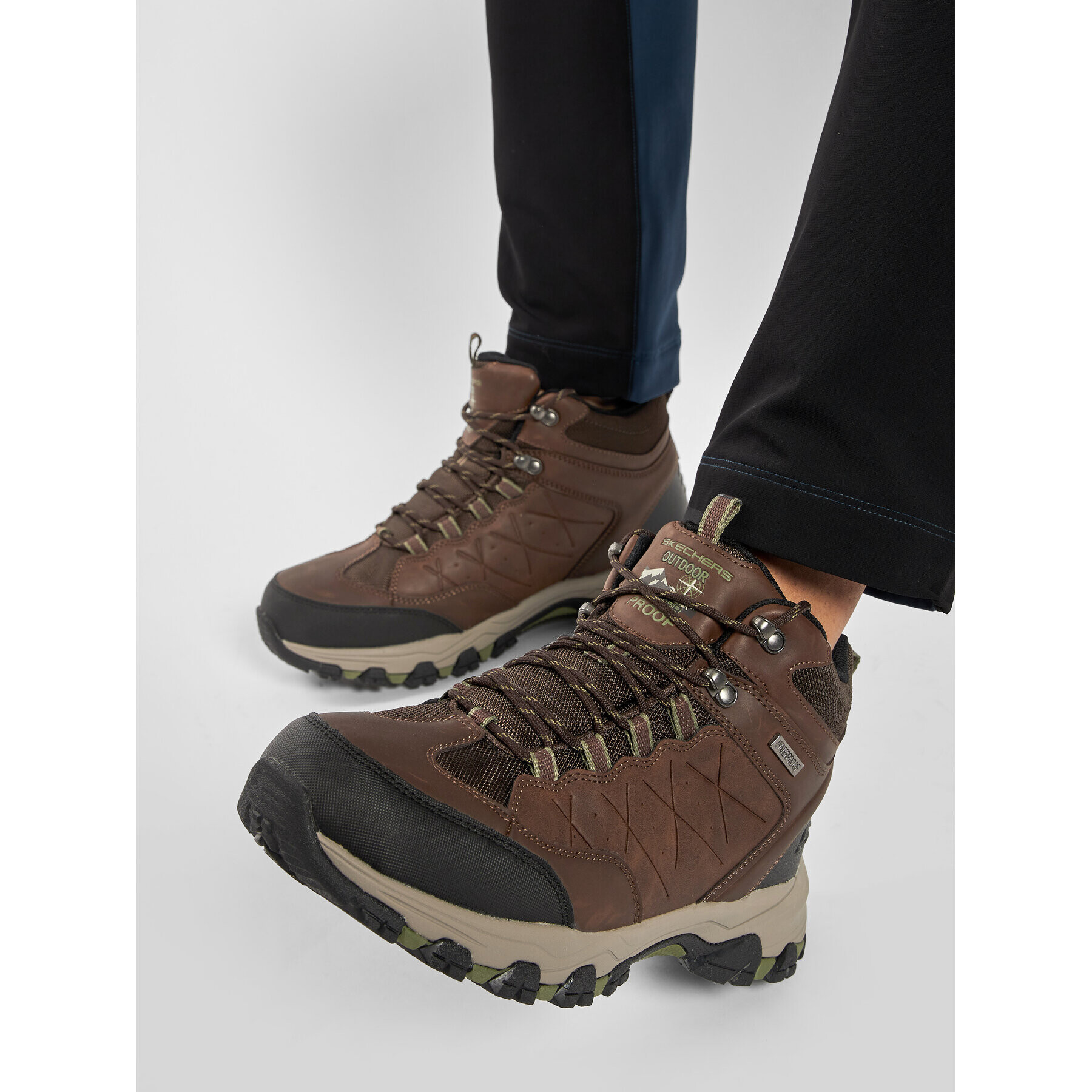 Skechers Trekking čevlji Telago 66283/LTBR Rjava - Pepit.si