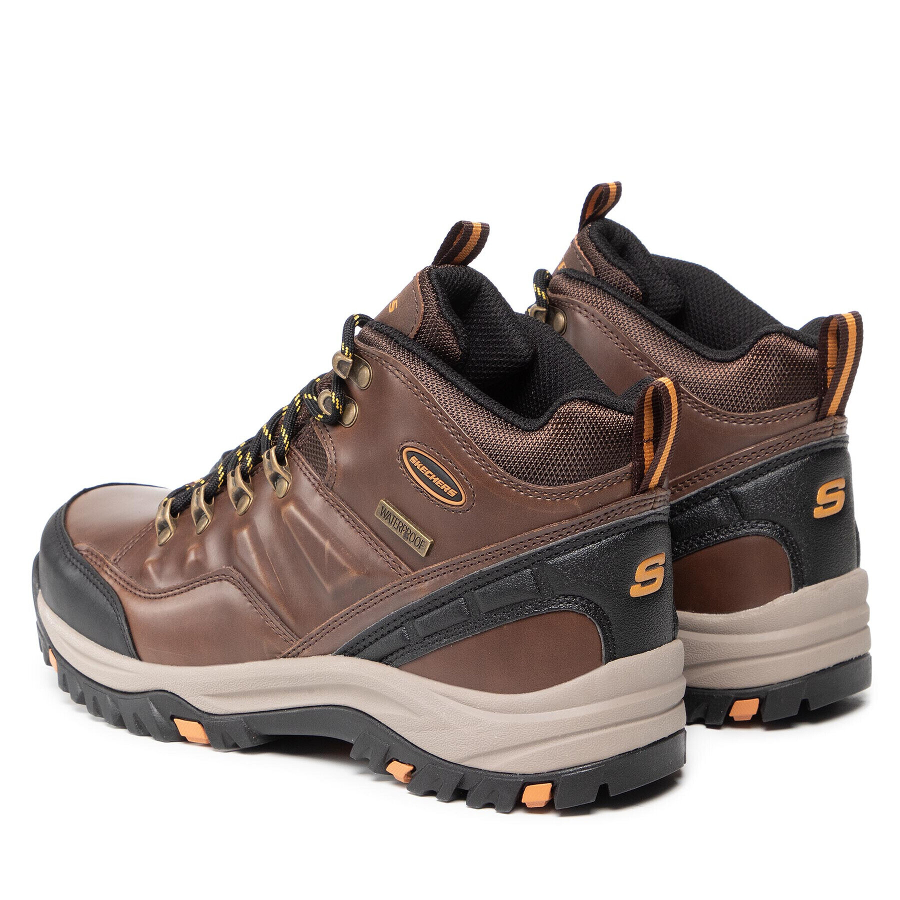 Skechers Trekking čevlji Traven 65529/DKBR Rjava - Pepit.si