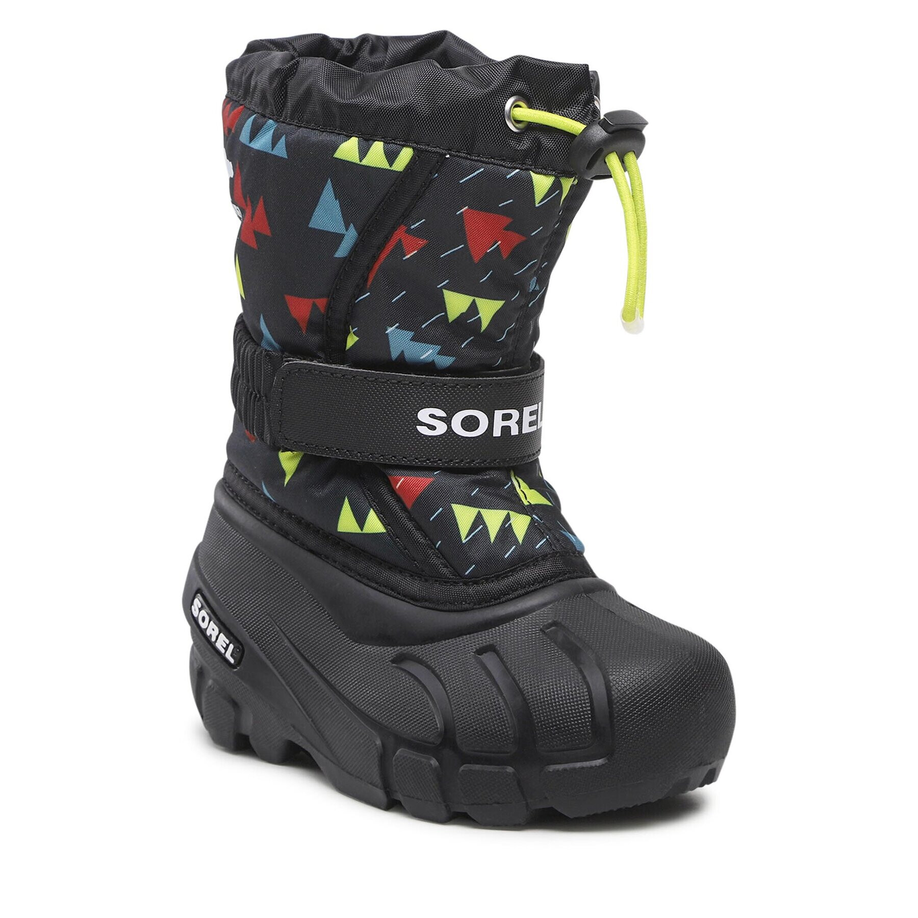 Sorel Škornji za sneg Childrens Flurry Print NC3504 Črna - Pepit.si