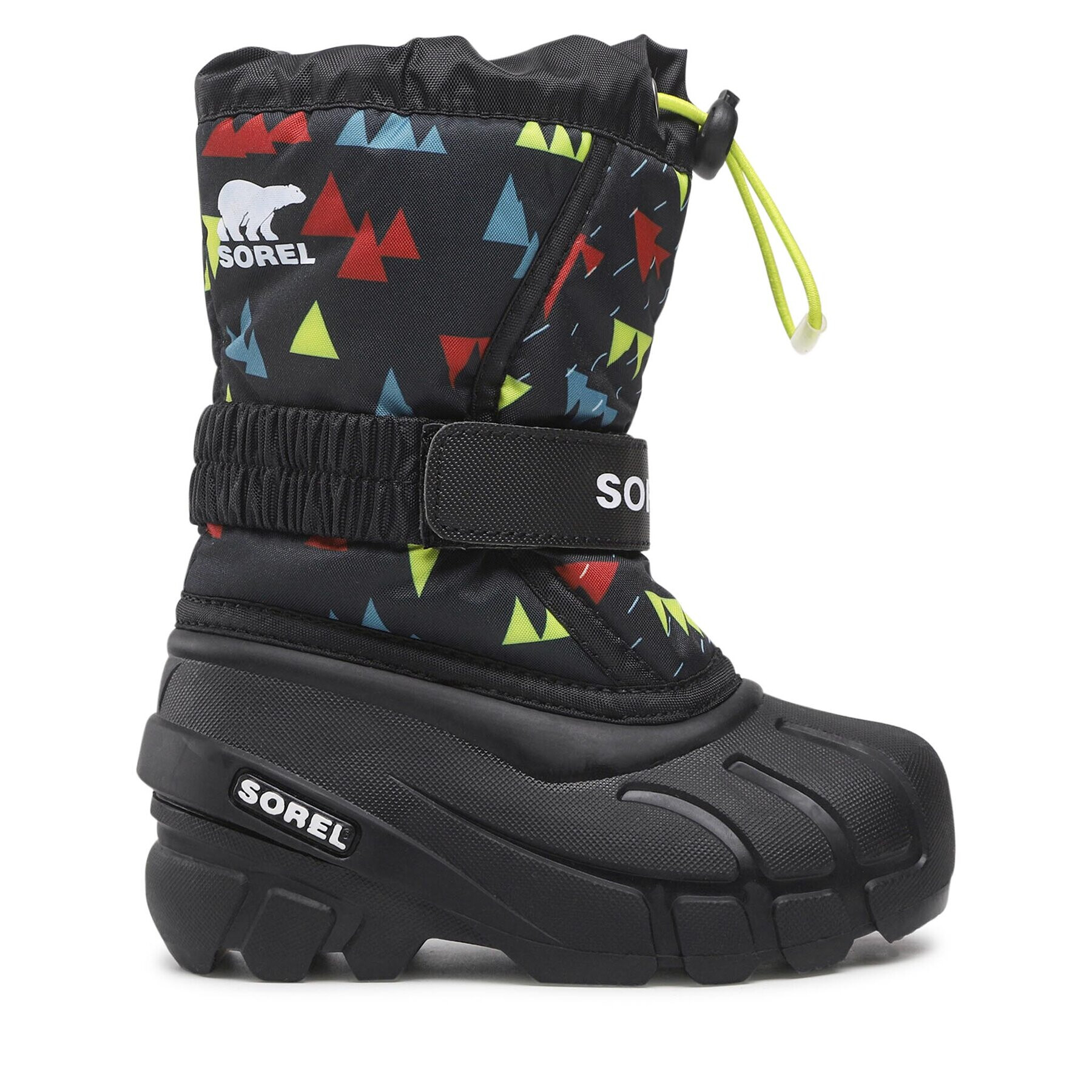 Sorel Škornji za sneg Childrens Flurry Print NC3504 Črna - Pepit.si