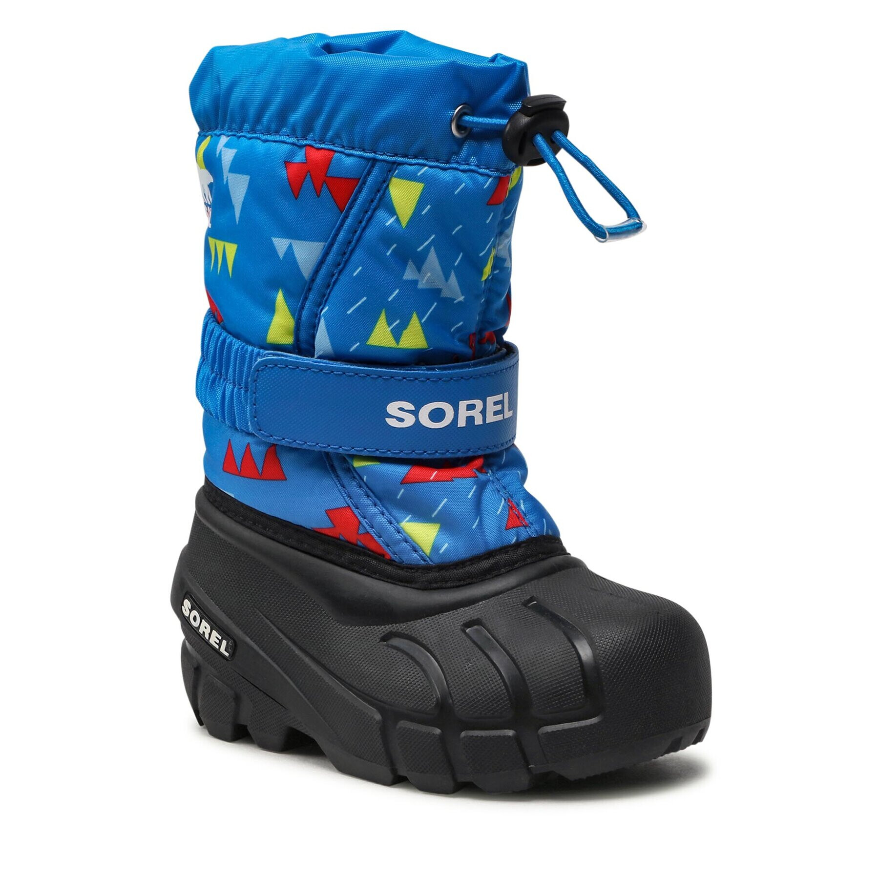 Sorel Škornji za sneg Childrens Flurry Print NC3504 Modra - Pepit.si