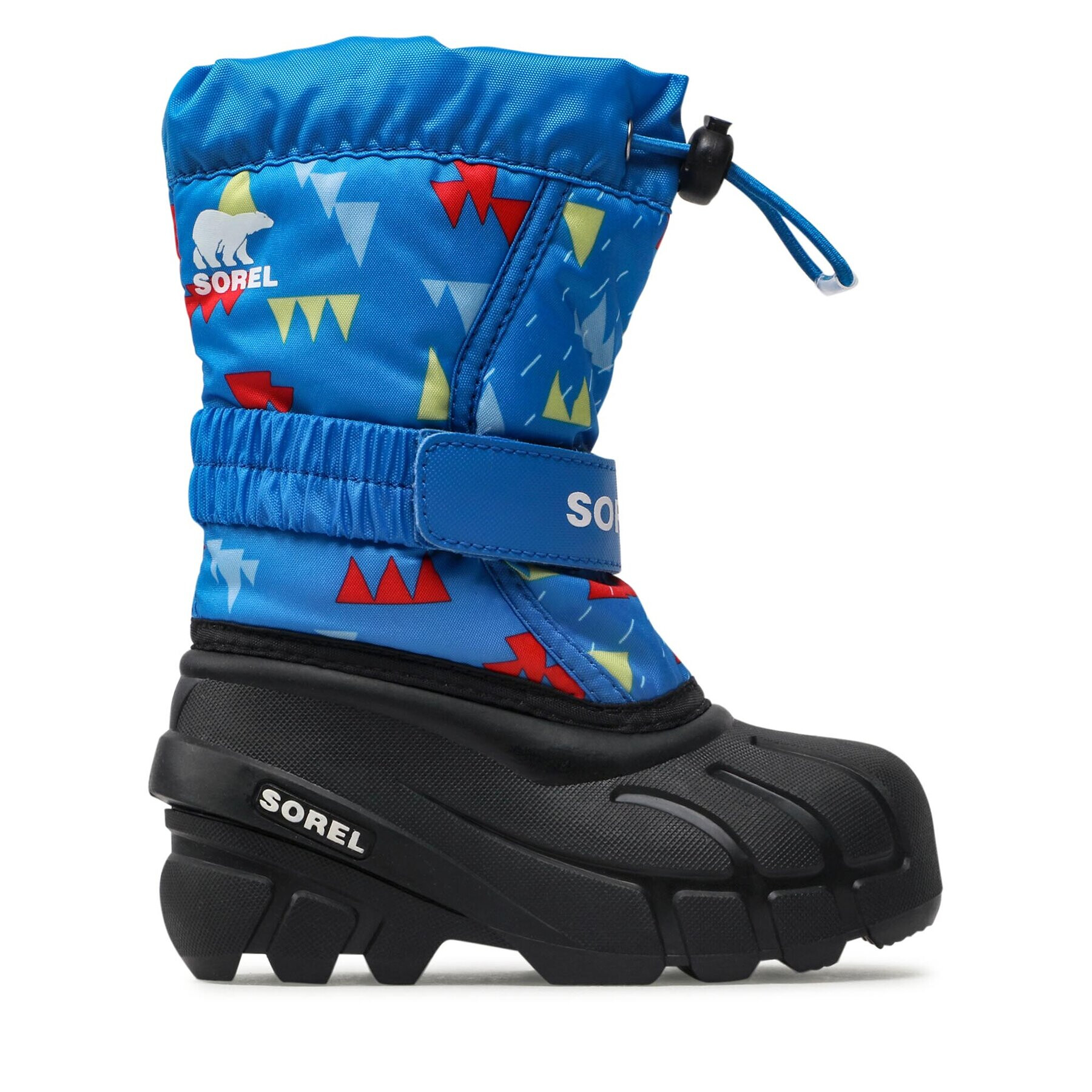 Sorel Škornji za sneg Childrens Flurry Print NC3504 Modra - Pepit.si