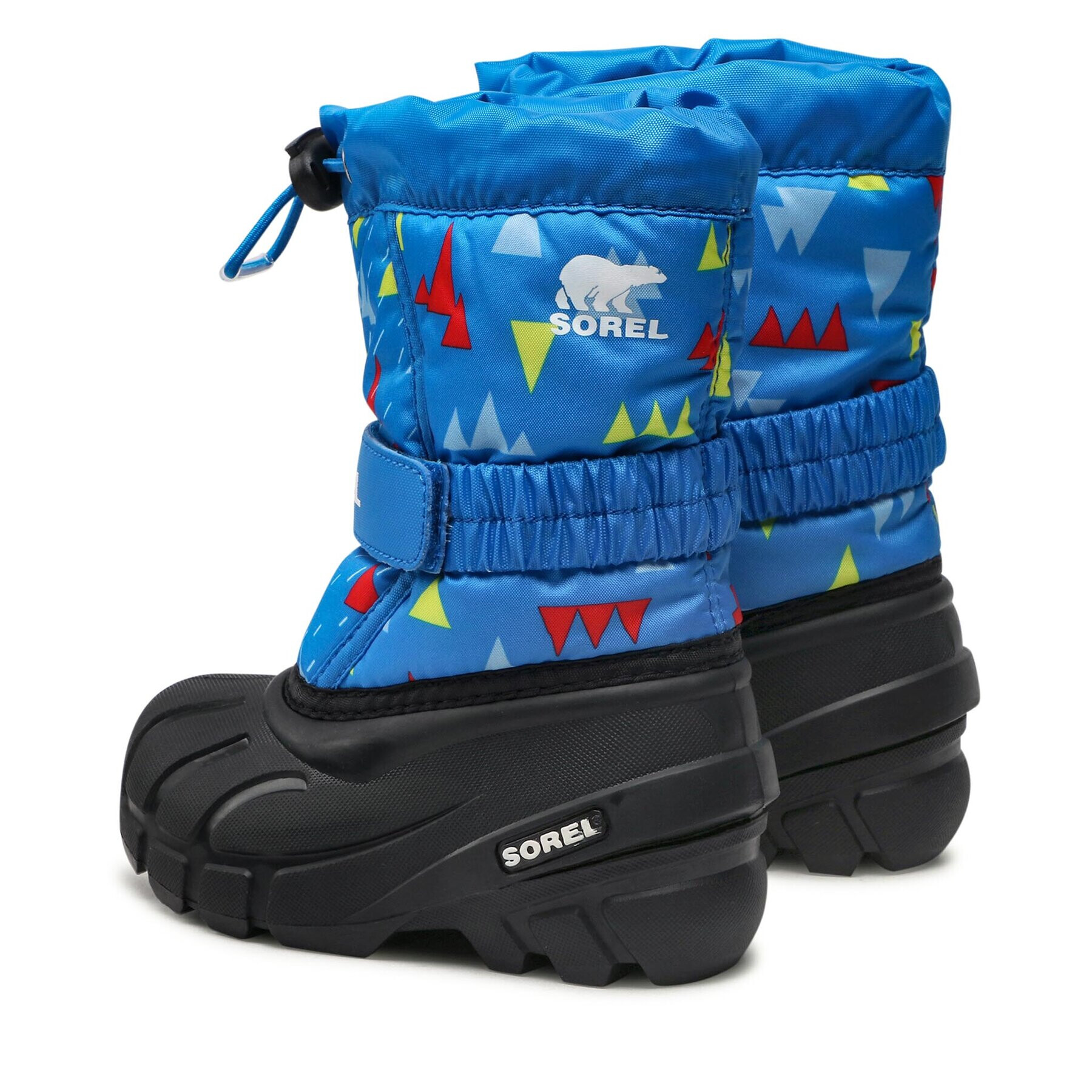 Sorel Škornji za sneg Childrens Flurry Print NC3504 Modra - Pepit.si