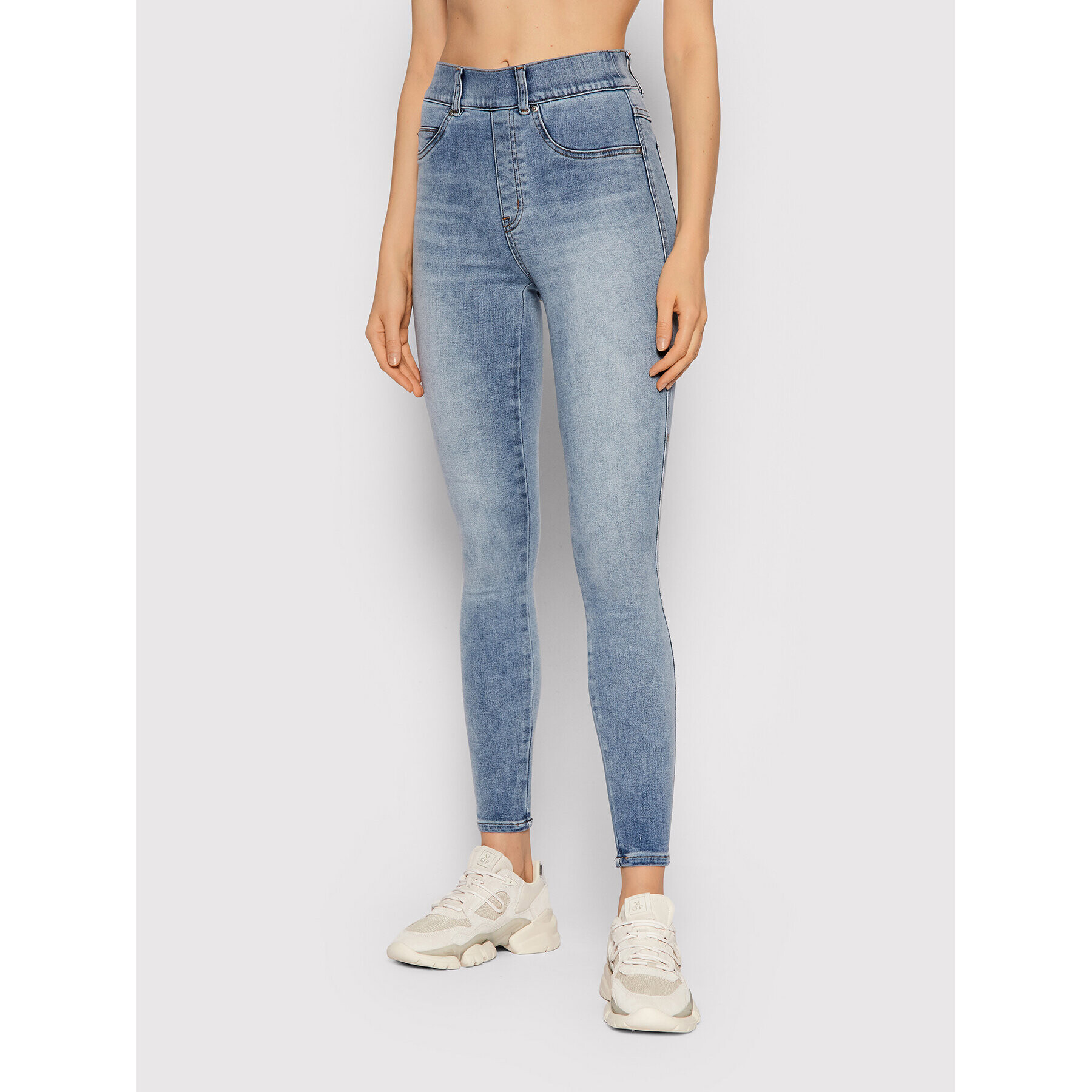 SPANX Jeans pajkice Ankle 20275R Modra Skinny Fit - Pepit.si