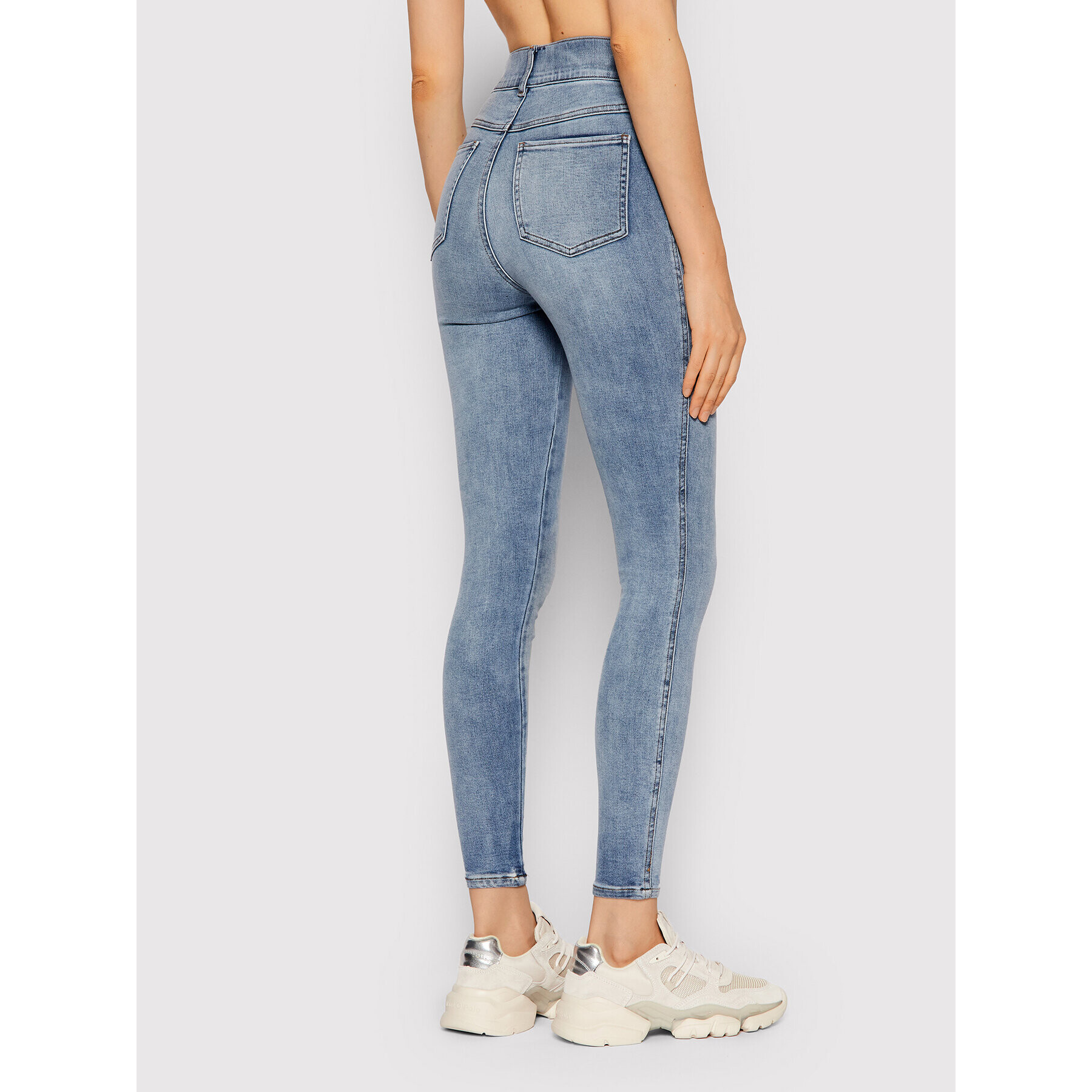 SPANX Jeans pajkice Ankle 20275R Modra Skinny Fit - Pepit.si