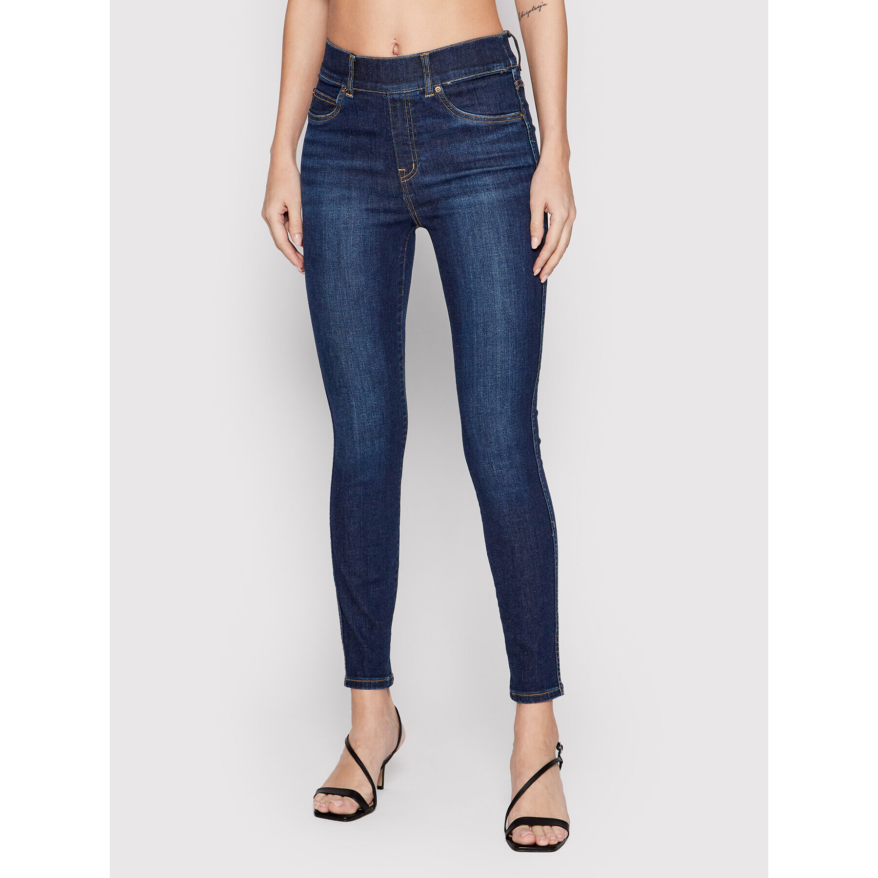 SPANX Jeans pajkice Ankle 20342R Mornarsko modra Skinny Ankle Fit - Pepit.si