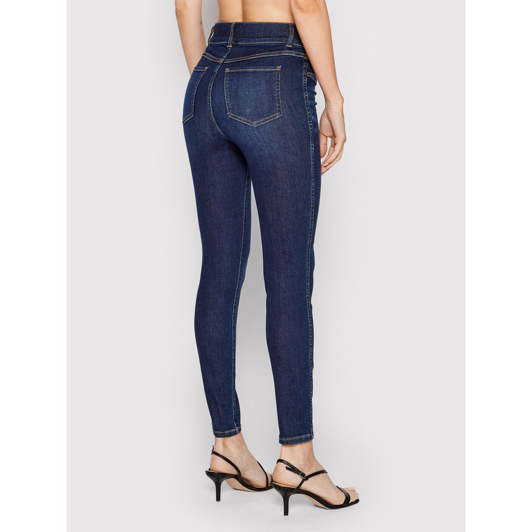 SPANX Jeans pajkice Ankle 20342R Mornarsko modra Skinny Ankle Fit - Pepit.si