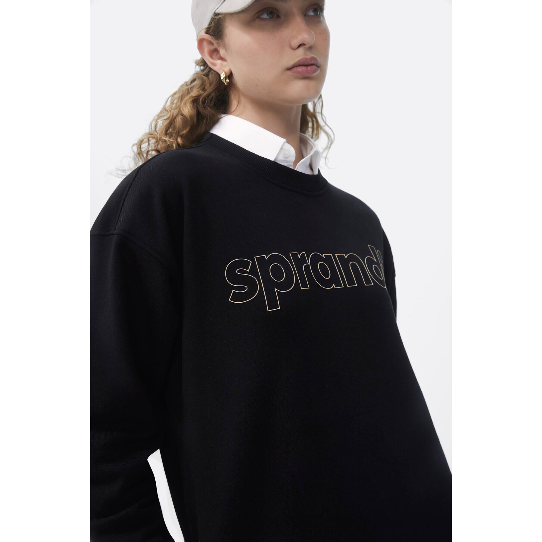 Sprandi Jopa SP22-SUD002 Črna Relaxed Fit - Pepit.si