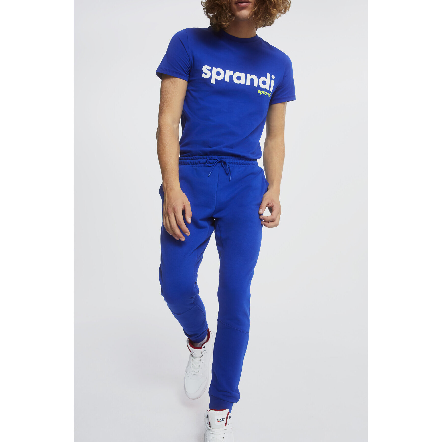 Sprandi Spodnji del trenirke AW21-SJM007 Modra Regular Fit - Pepit.si