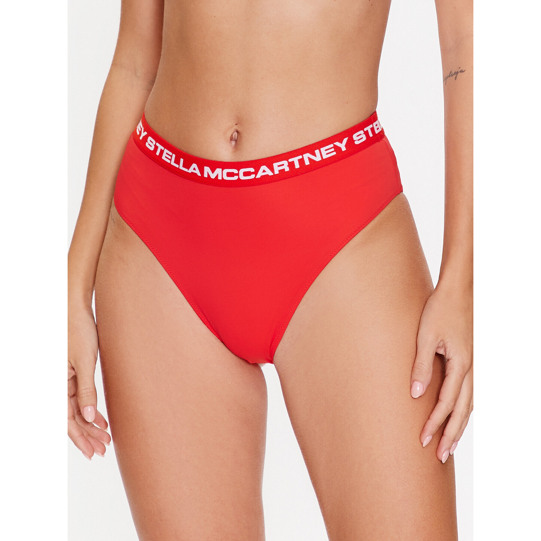 Stella McCartney Spodnji del bikini Logo Classic S7B2C1890.63012 Rdeča - Pepit.si