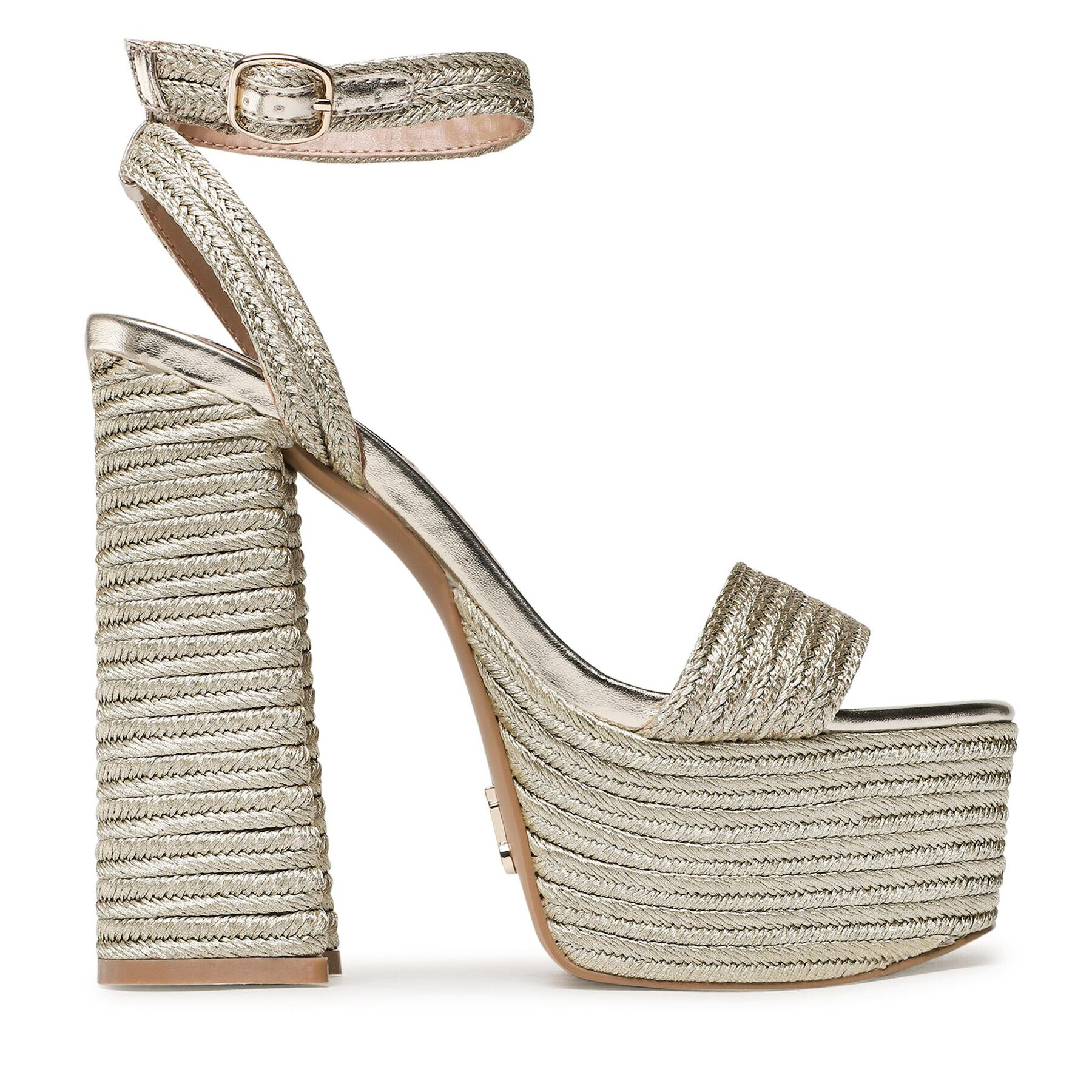 Steve Madden Sandali Layered SM11002428-LGL Zlata - Pepit.si